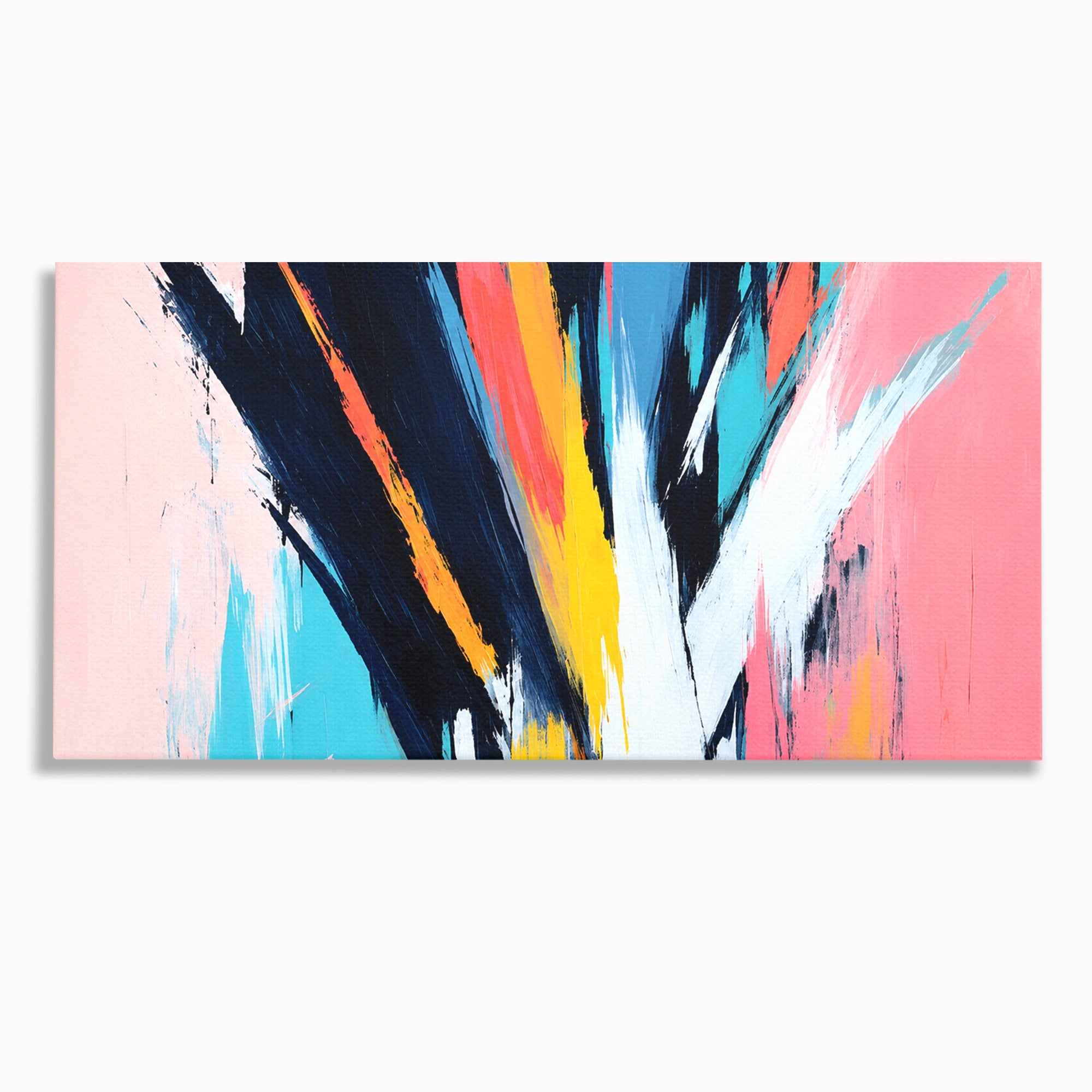 Tablou Canvas Premium LuxCanva® C1337, Abstract Dinamic, Abstract, Modern, Energetic, Living, Birou, Culori Vibrante