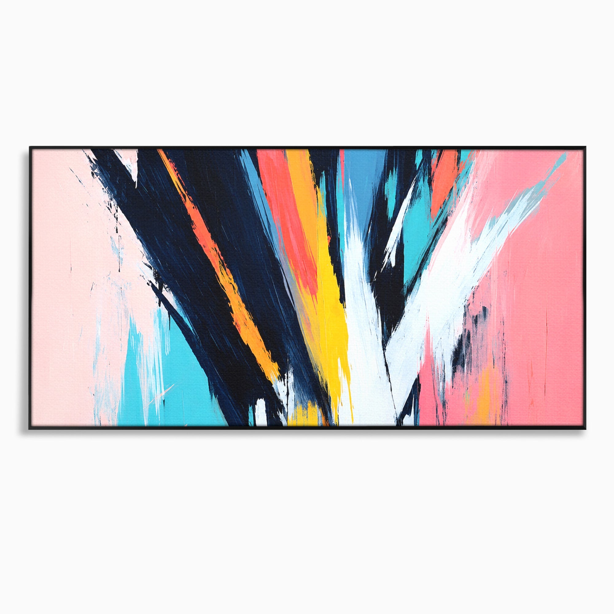 Tablou Canvas Premium LuxCanva® C1337, Abstract Dinamic, Abstract, Modern, Energetic, Living, Birou, Culori Vibrante