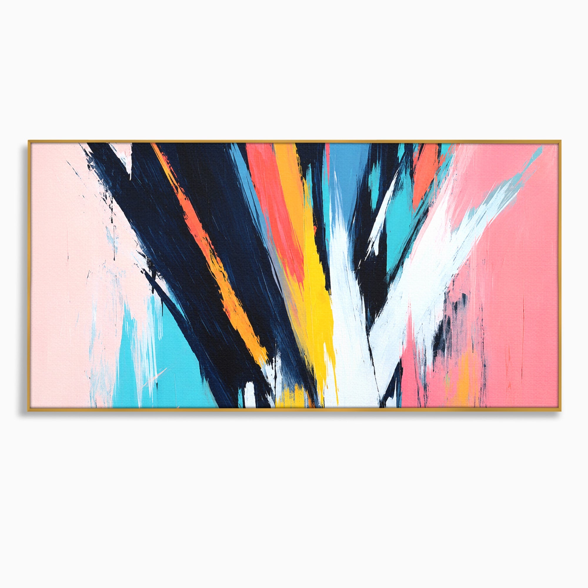 Tablou Canvas Premium LuxCanva® C1337, Abstract Dinamic, Abstract, Modern, Energetic, Living, Birou, Culori Vibrante