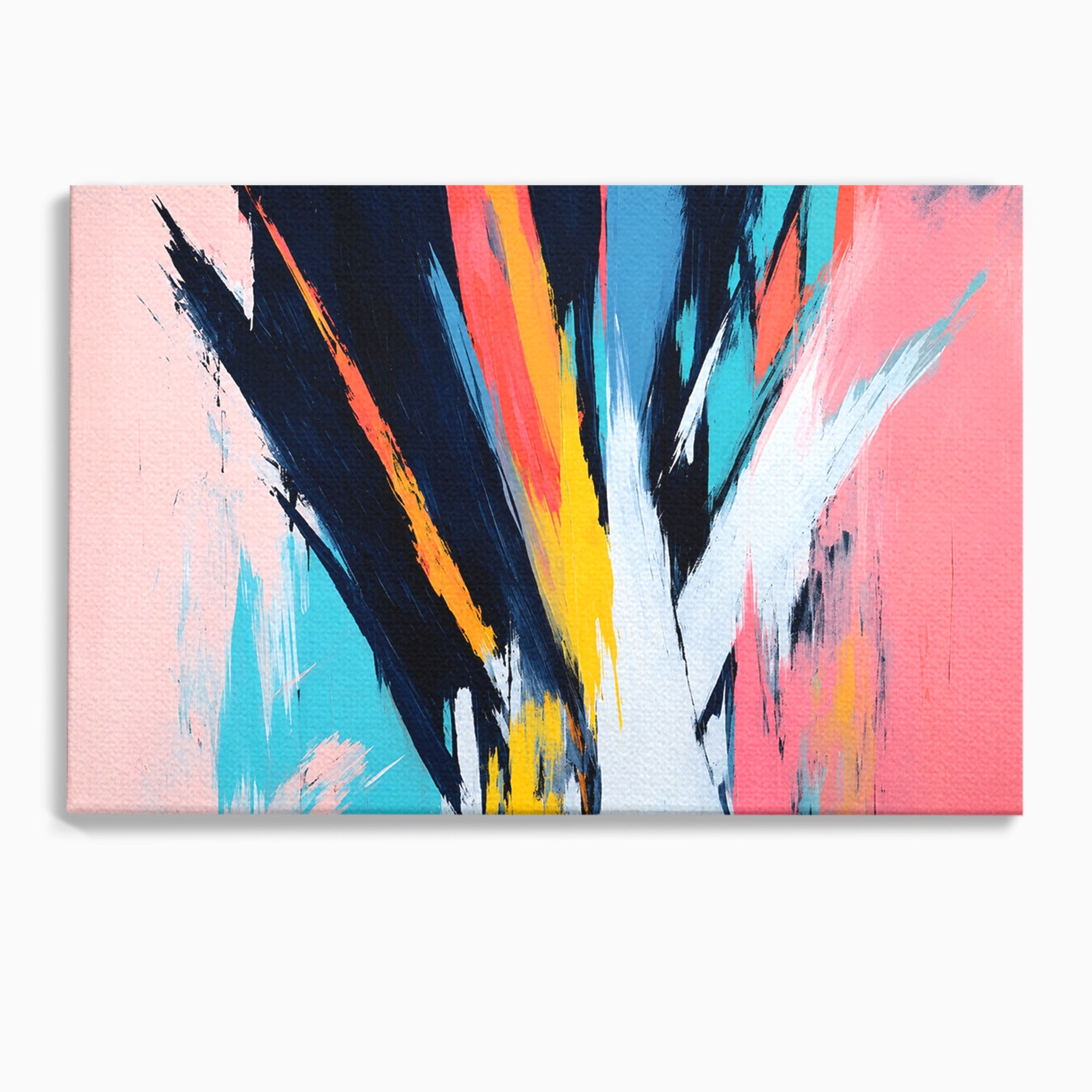 Tablou Canvas Premium LuxCanva® C1337, Abstract Dinamic, Abstract, Modern, Energetic, Living, Birou, Culori Vibrante