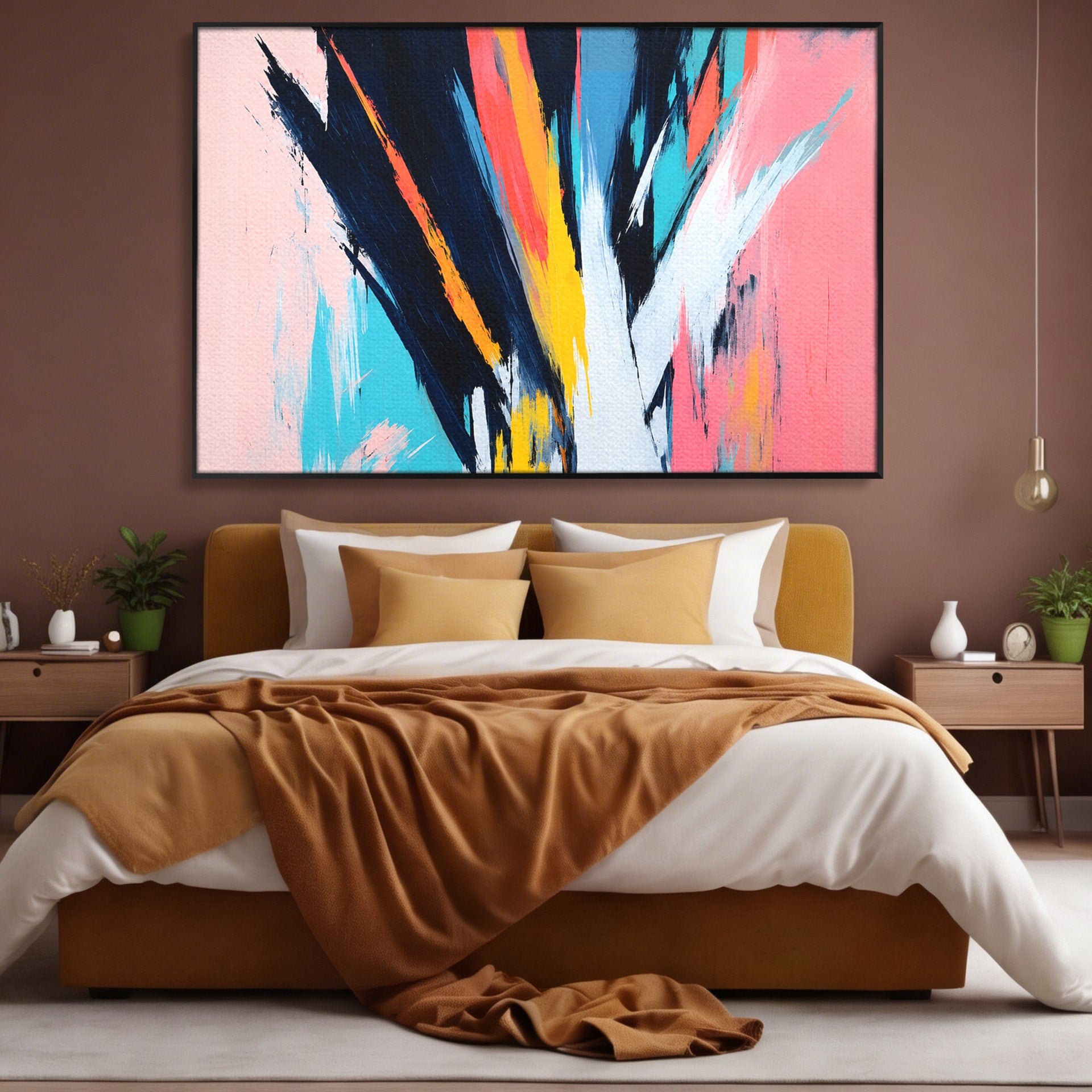Tablou Canvas Premium LuxCanva® C1337, Abstract Dinamic, Abstract, Modern, Energetic, Living, Birou, Culori Vibrante