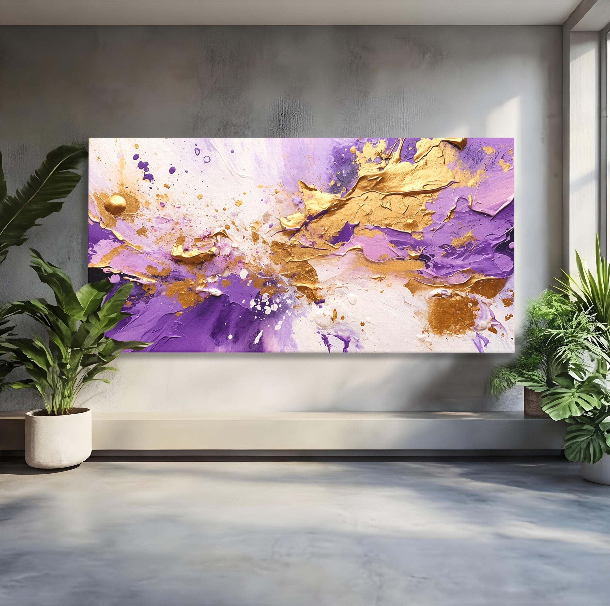 Tablou Canvas Premium LuxCanva® C1338, Explozie Artistica, Abstract, Arta Moderna, Creativitate, Dinamism, Living, Culori Vibrante