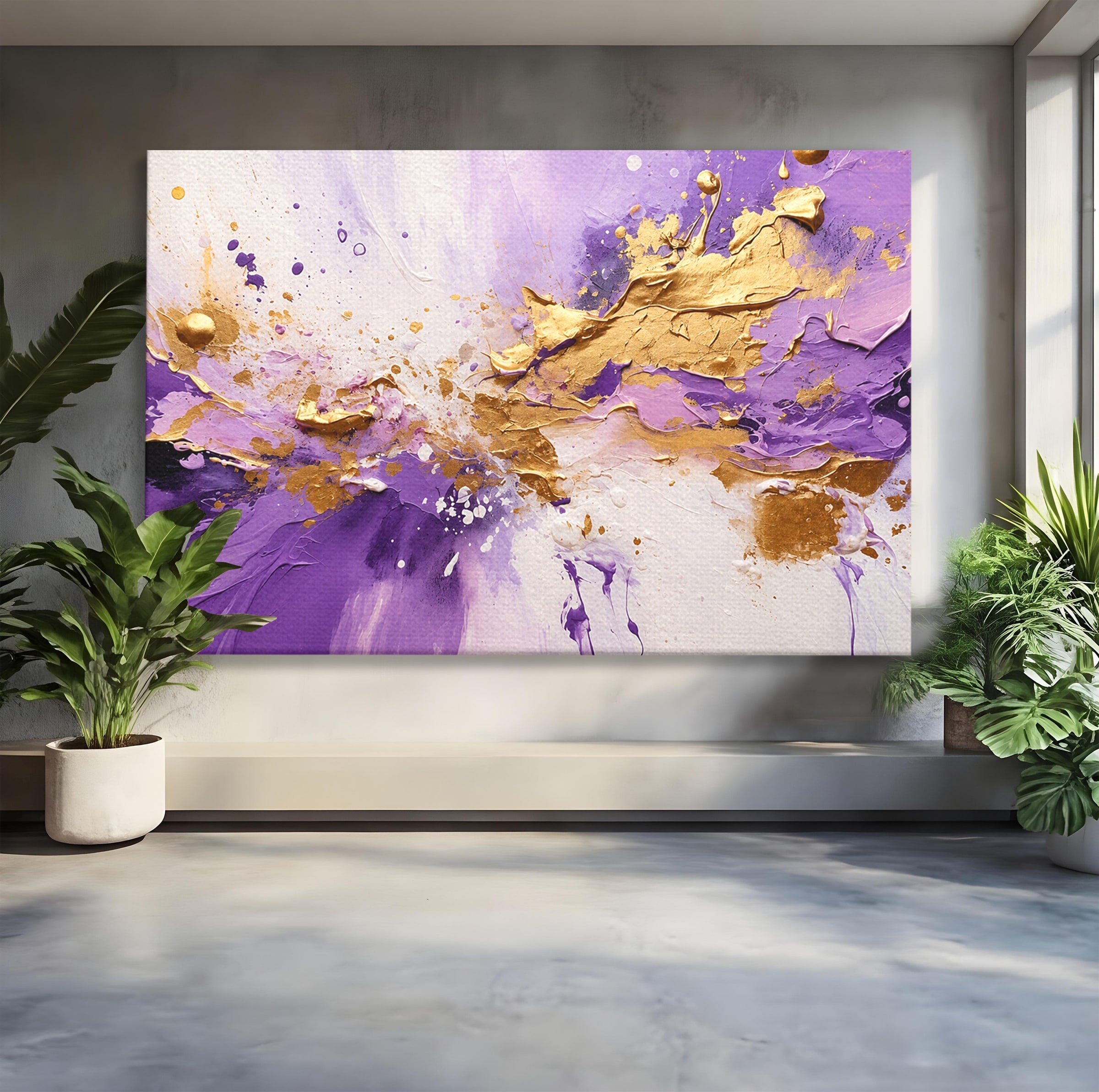 Tablou Canvas Premium LuxCanva® C1338, Explozie Artistica, Abstract, Arta Moderna, Creativitate, Dinamism, Living, Culori Vibrante