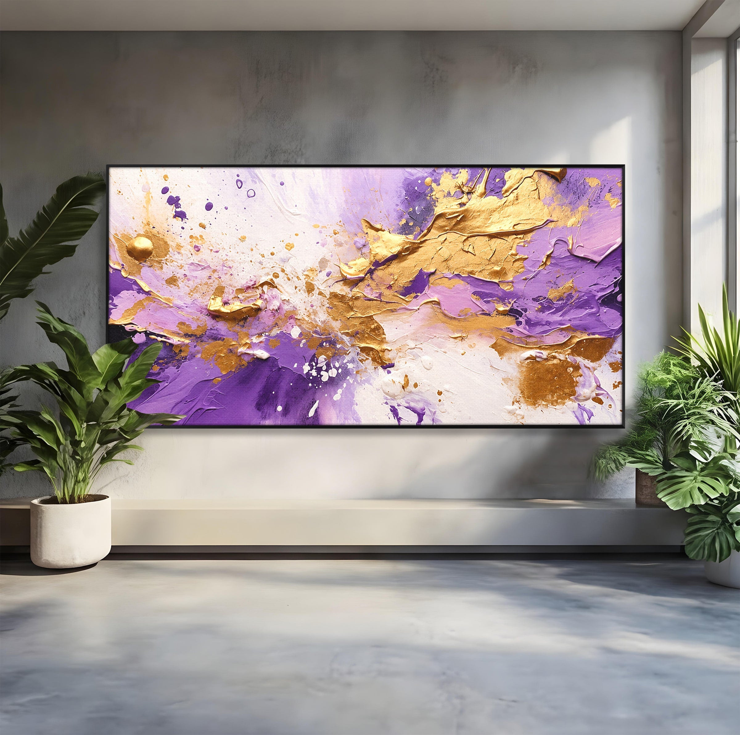 Tablou Canvas Premium LuxCanva® C1338, Explozie Artistica, Abstract, Arta Moderna, Creativitate, Dinamism, Living, Culori Vibrante