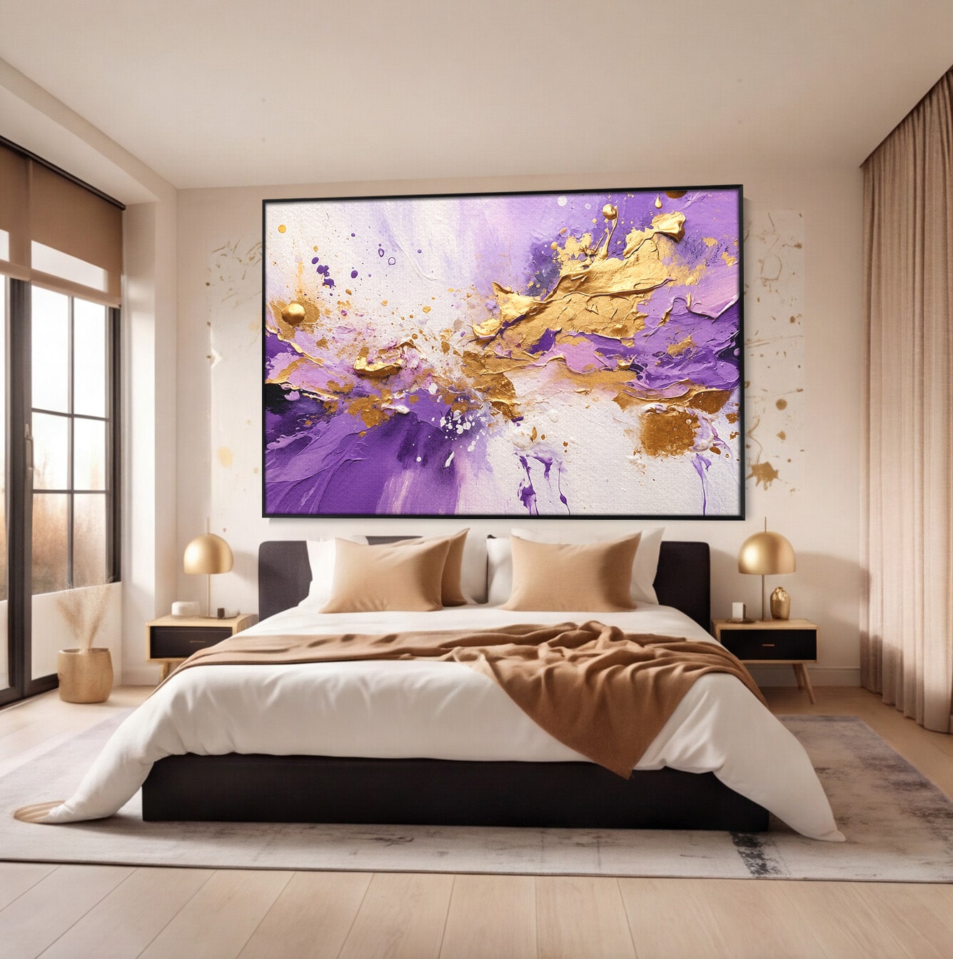 Tablou Canvas Premium LuxCanva® C1338, Explozie Artistica, Abstract, Arta Moderna, Creativitate, Dinamism, Living, Culori Vibrante
