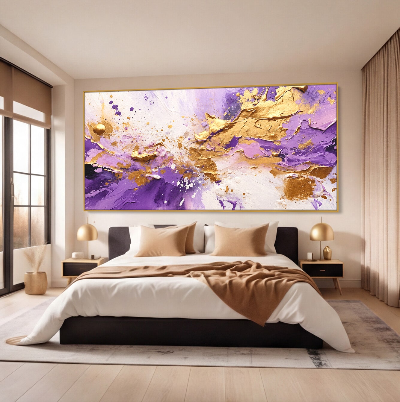 Tablou Canvas Premium LuxCanva® C1338, Explozie Artistica, Abstract, Arta Moderna, Creativitate, Dinamism, Living, Culori Vibrante