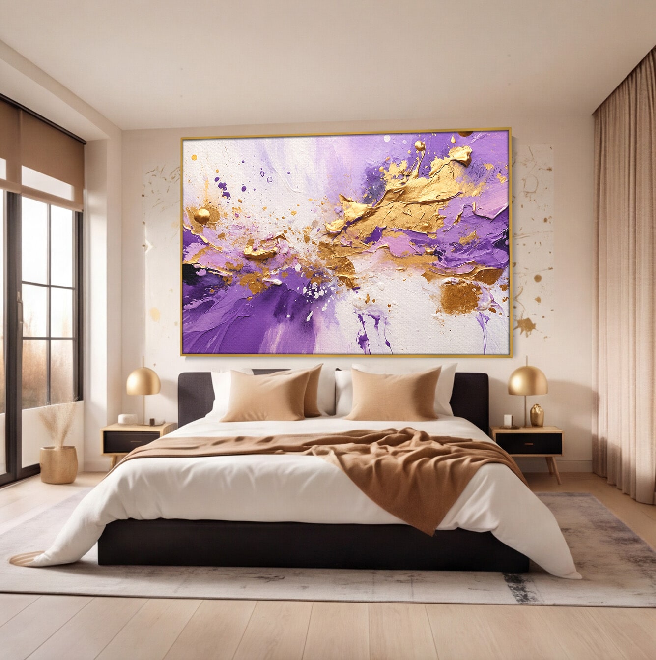 Tablou Canvas Premium LuxCanva® C1338, Explozie Artistica, Abstract, Arta Moderna, Creativitate, Dinamism, Living, Culori Vibrante