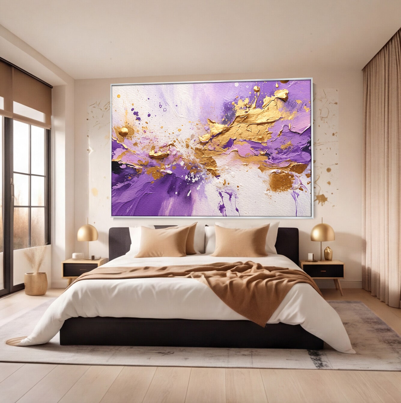 Tablou Canvas Premium LuxCanva® C1338, Explozie Artistica, Abstract, Arta Moderna, Creativitate, Dinamism, Living, Culori Vibrante