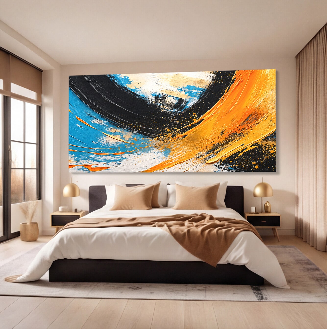Tablou Canvas Premium LuxCanva® C1340, Vortex Abstract, Abstract, Modern, Dinamic, Energetic, Living, Birou, Culori Vibrante