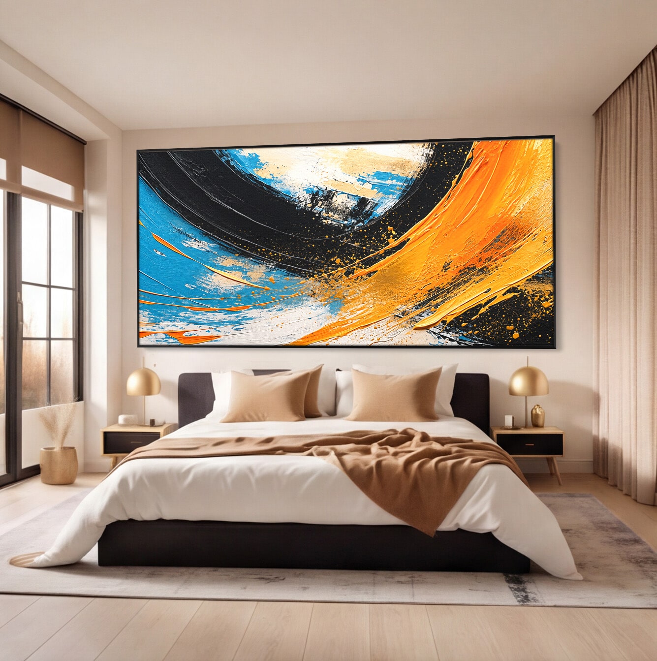 Tablou Canvas Premium LuxCanva® C1340, Vortex Abstract, Abstract, Modern, Dinamic, Energetic, Living, Birou, Culori Vibrante