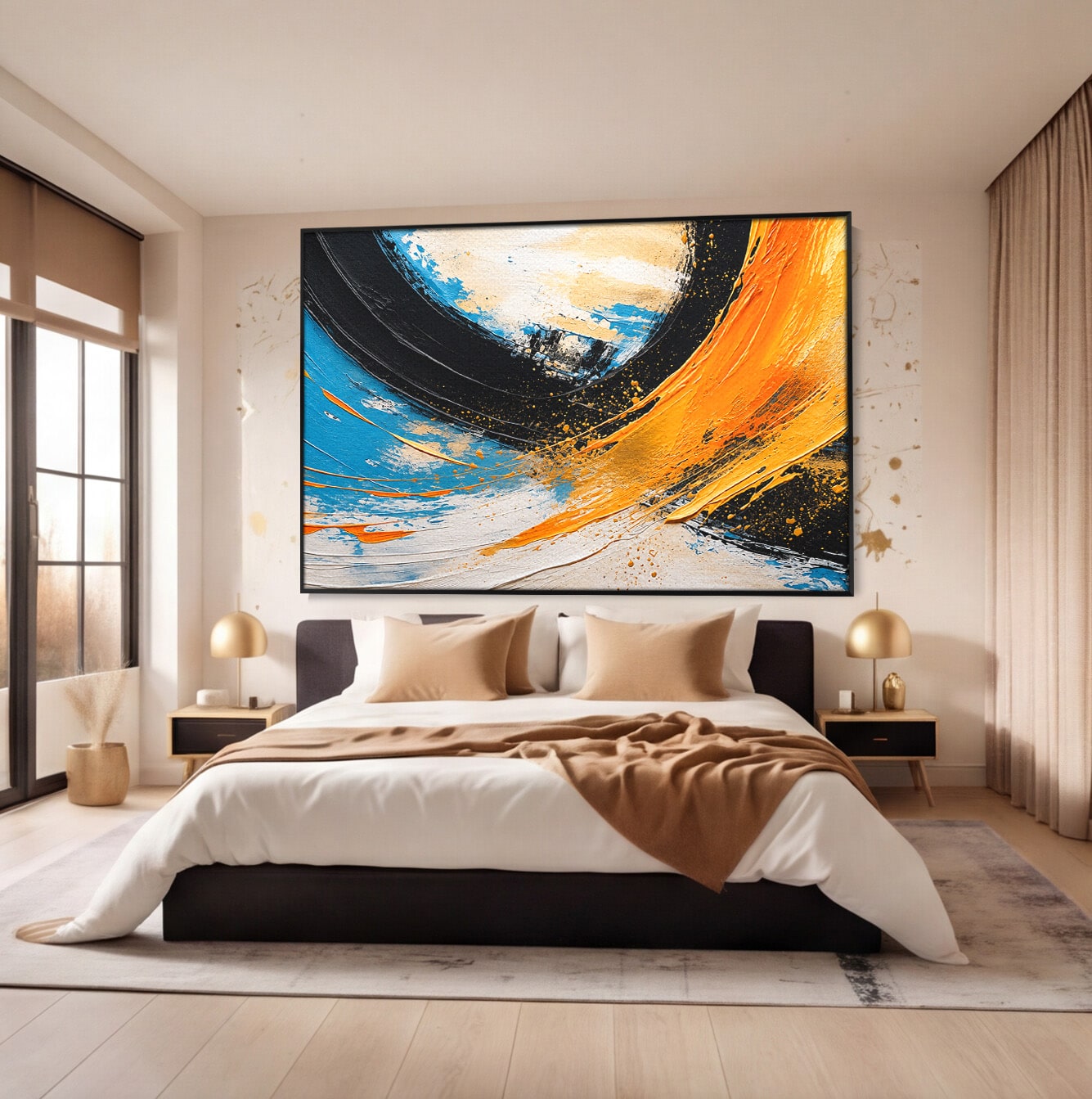 Tablou Canvas Premium LuxCanva® C1340, Vortex Abstract, Abstract, Modern, Dinamic, Energetic, Living, Birou, Culori Vibrante