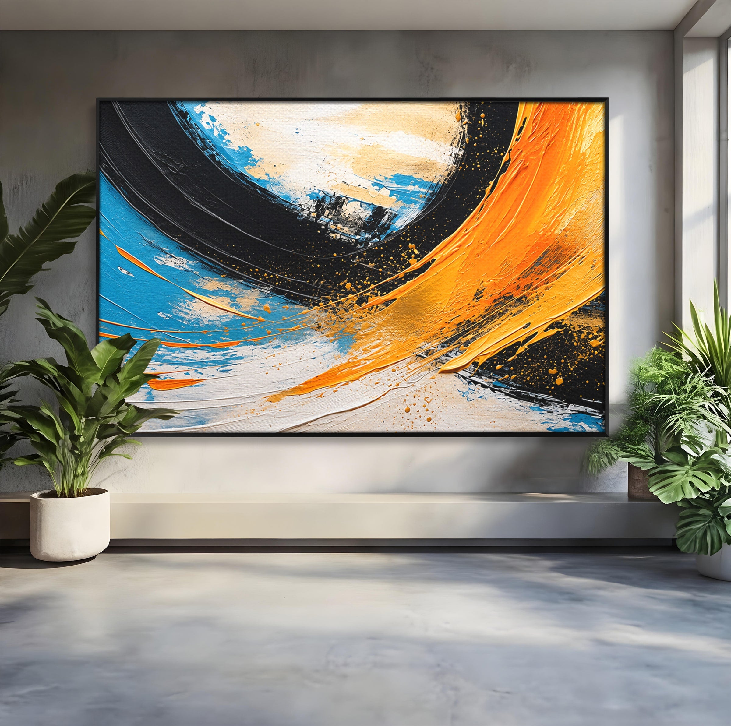 Tablou Canvas Premium LuxCanva® C1340, Vortex Abstract, Abstract, Modern, Dinamic, Energetic, Living, Birou, Culori Vibrante