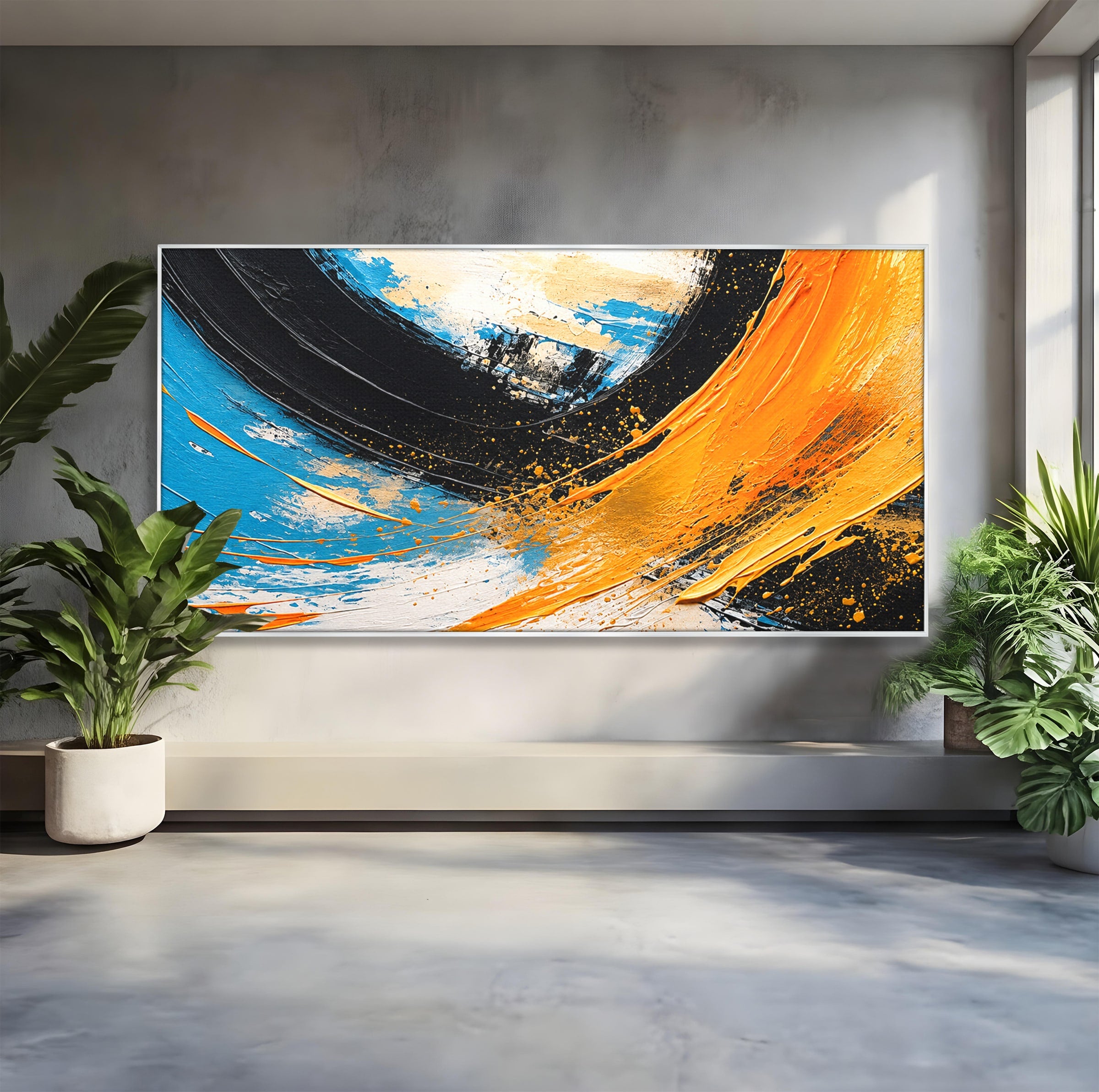 Tablou Canvas Premium LuxCanva® C1340, Vortex Abstract, Abstract, Modern, Dinamic, Energetic, Living, Birou, Culori Vibrante