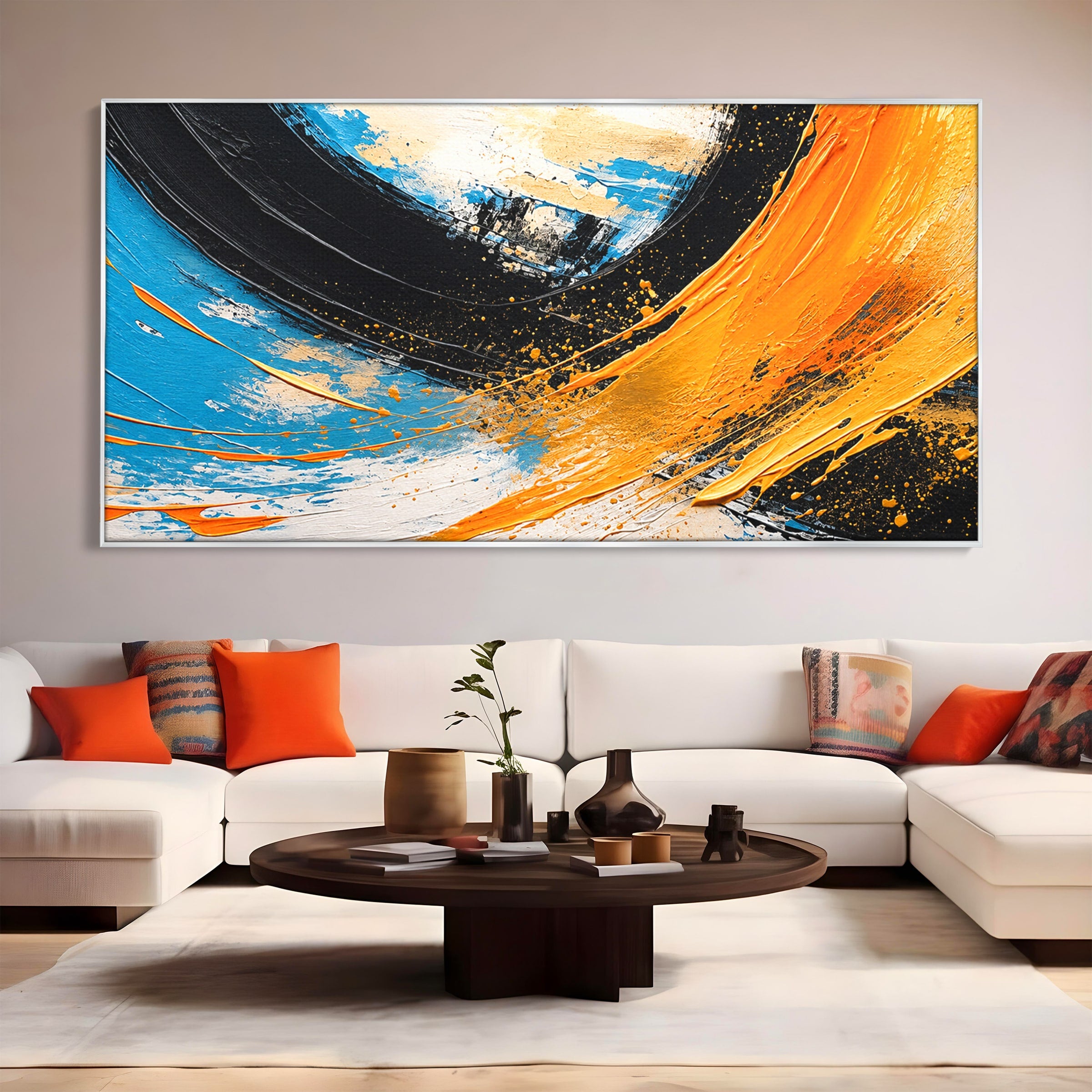 Tablou Canvas Premium LuxCanva® C1340, Vortex Abstract, Abstract, Modern, Dinamic, Energetic, Living, Birou, Culori Vibrante