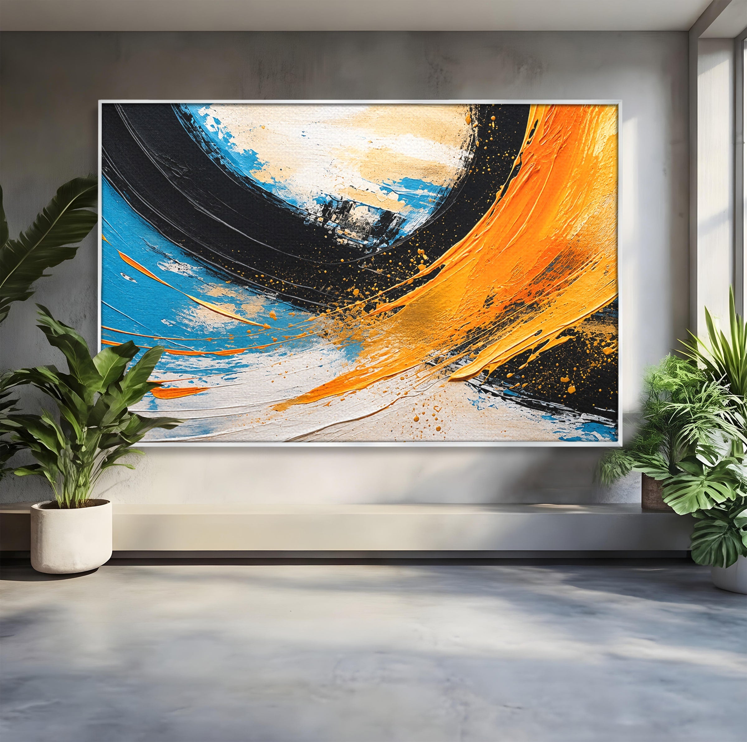 Tablou Canvas Premium LuxCanva® C1340, Vortex Abstract, Abstract, Modern, Dinamic, Energetic, Living, Birou, Culori Vibrante