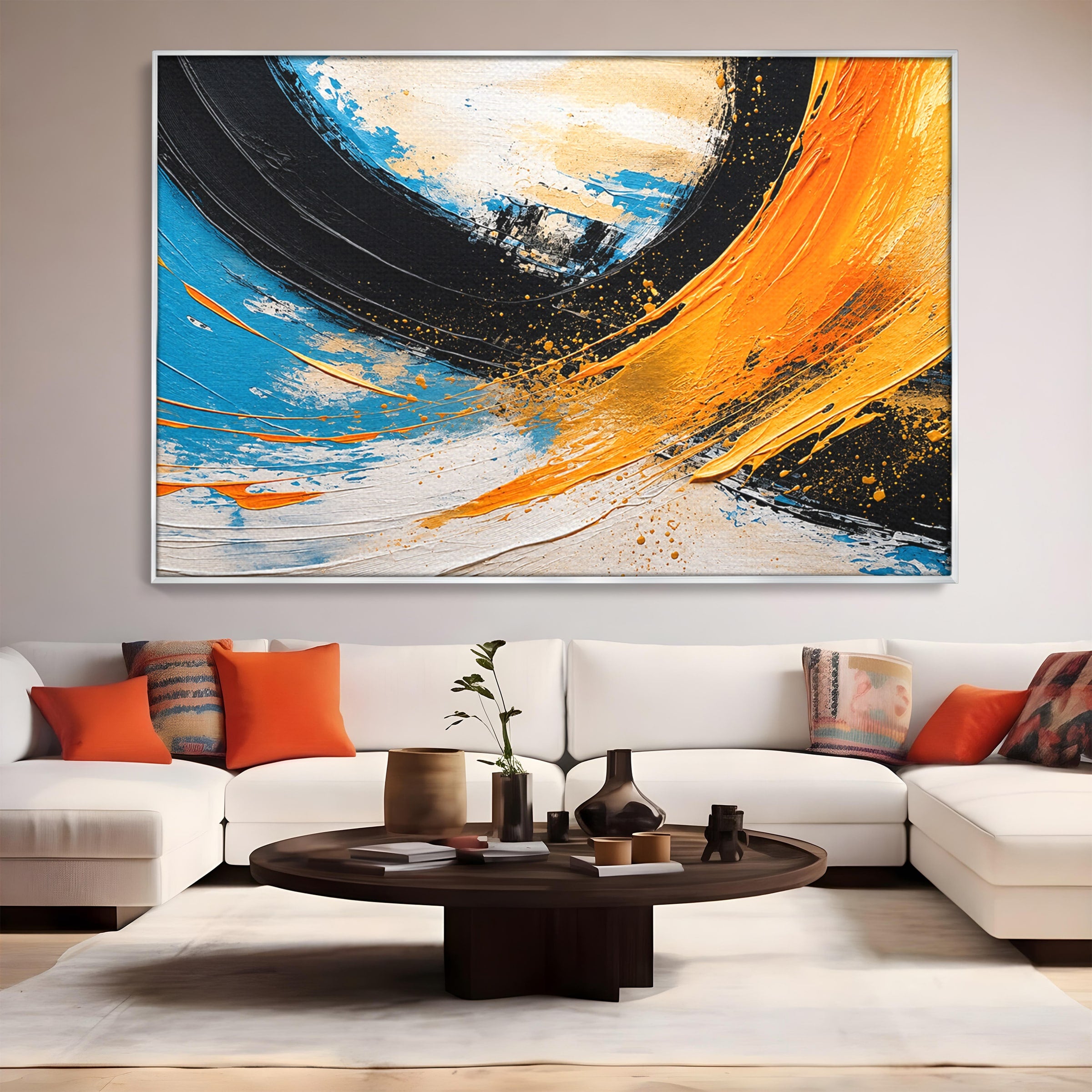 Tablou Canvas Premium LuxCanva® C1340, Vortex Abstract, Abstract, Modern, Dinamic, Energetic, Living, Birou, Culori Vibrante