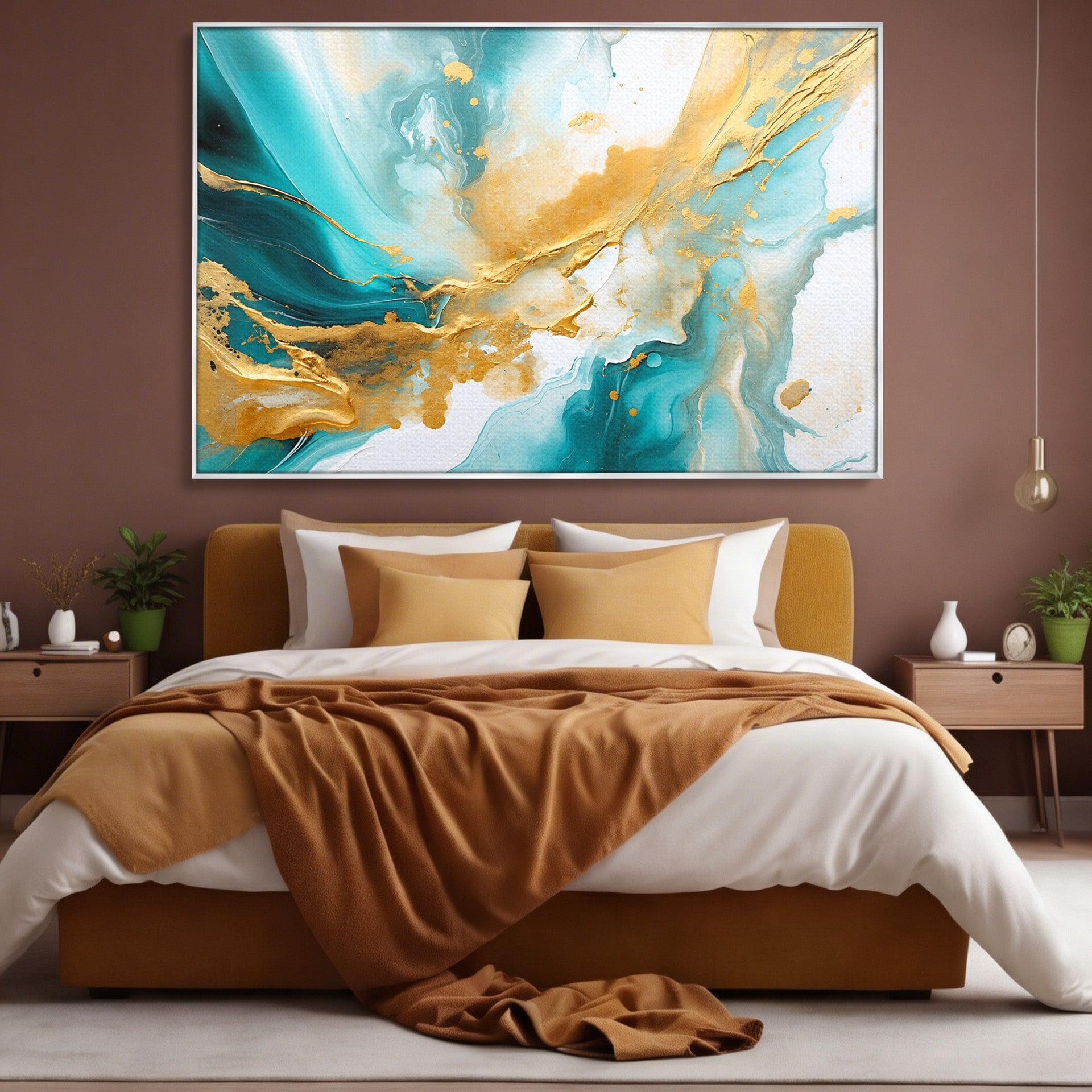 Tablou Canvas Premium LuxCanva® C1343, Flux De Aur, Abstract, Arta, Modern, Eleganta, Living, Birou, Culori Vibrante