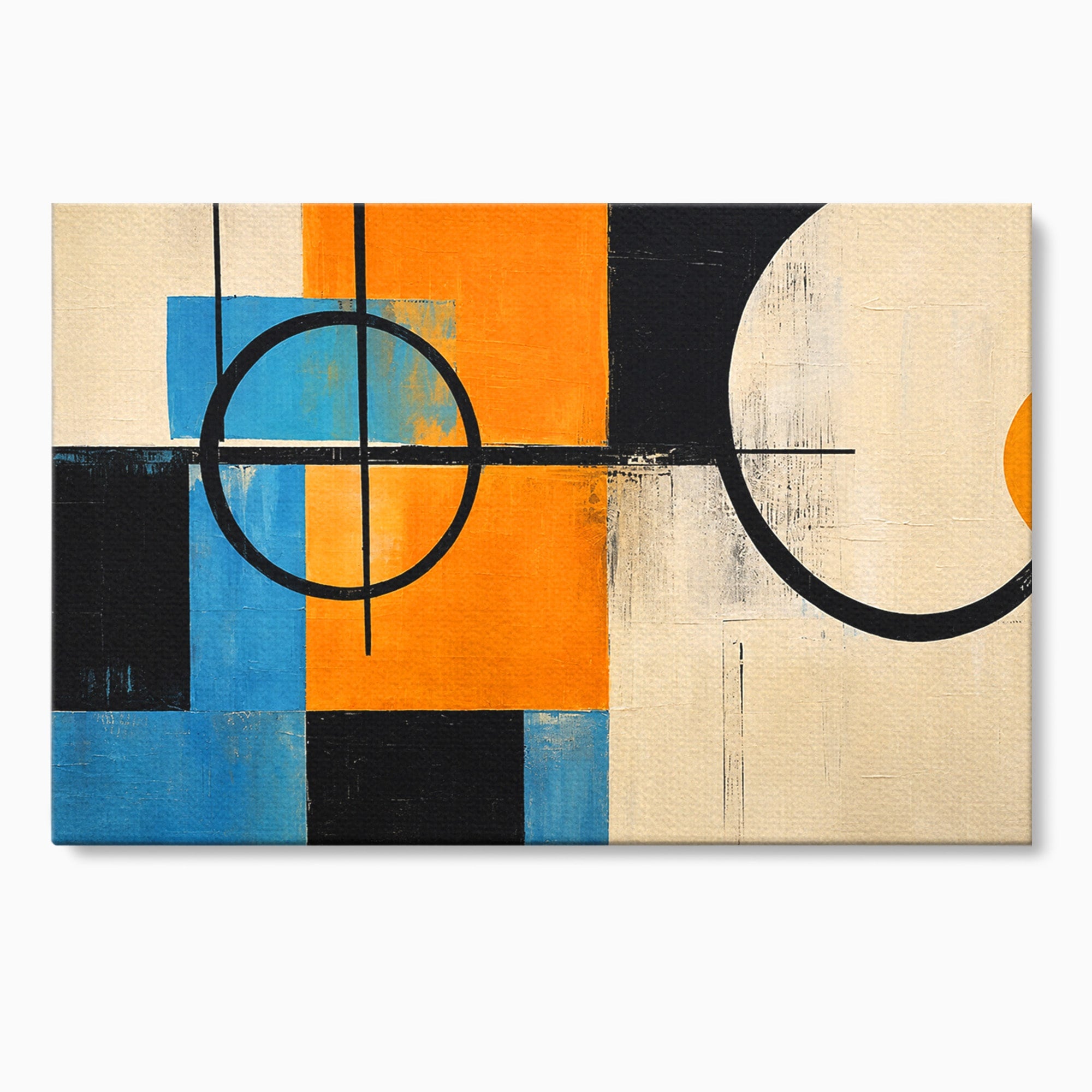 Tablou Canvas Premium LuxCanva® C1344, Abstractie Geometrica Moderna, Abstract, Geometric, Modern, Arta, Birou, Culori Vibrante