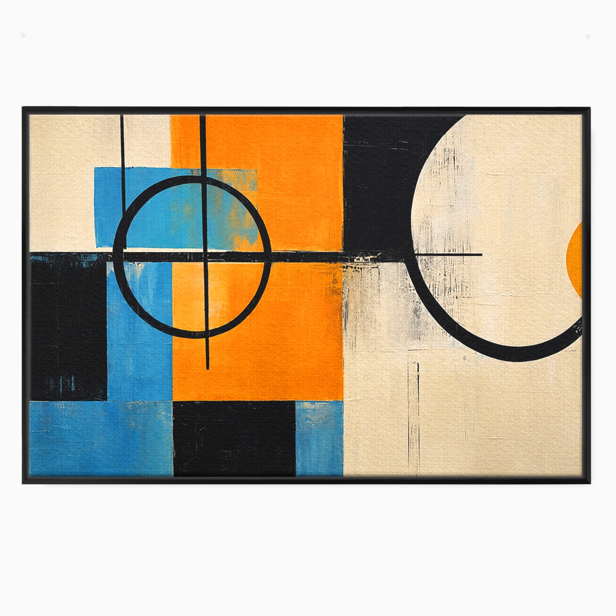 Tablou Canvas Premium LuxCanva® C1344, Abstractie Geometrica Moderna, Abstract, Geometric, Modern, Arta, Birou, Culori Vibrante