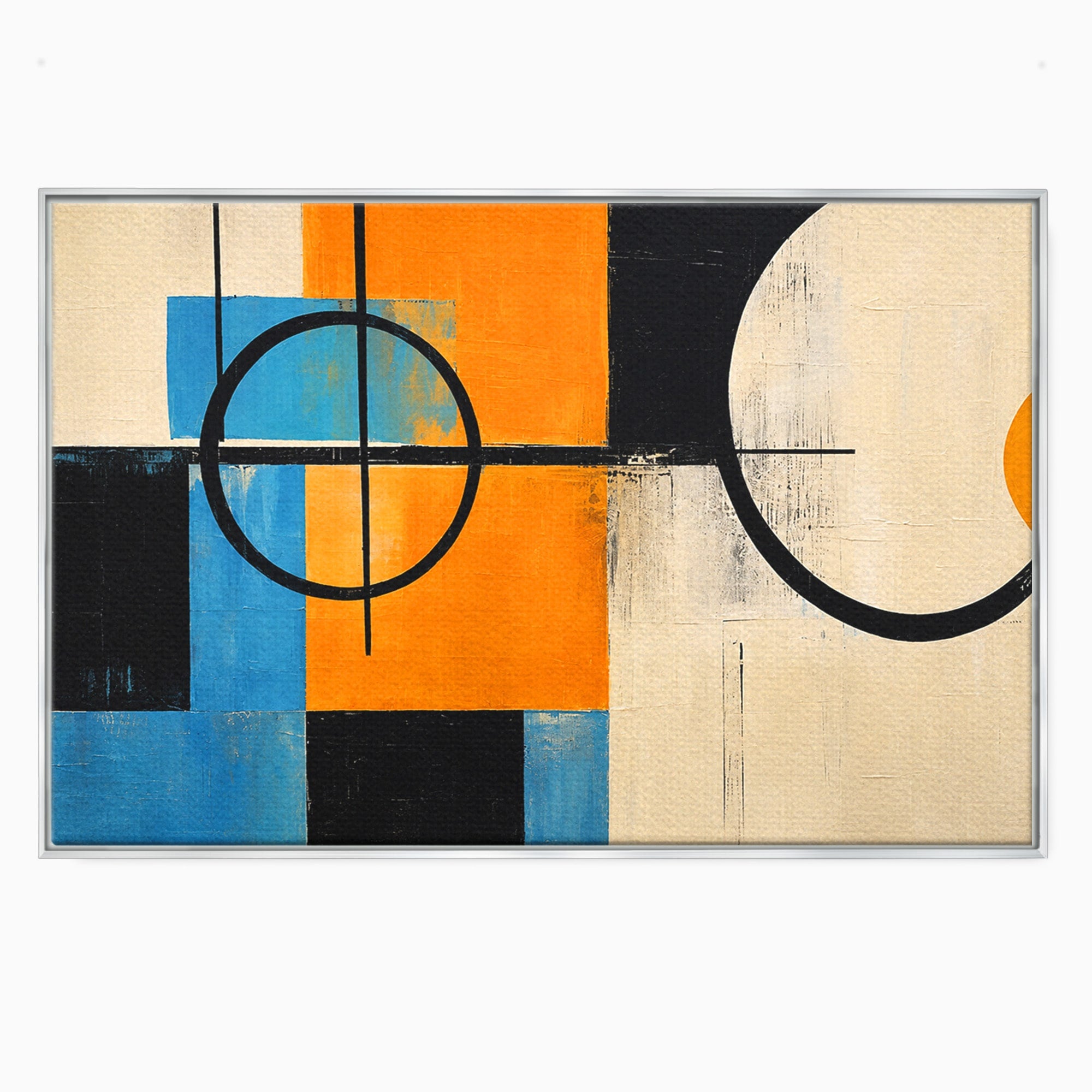 Tablou Canvas Premium LuxCanva® C1344, Abstractie Geometrica Moderna, Abstract, Geometric, Modern, Arta, Birou, Culori Vibrante