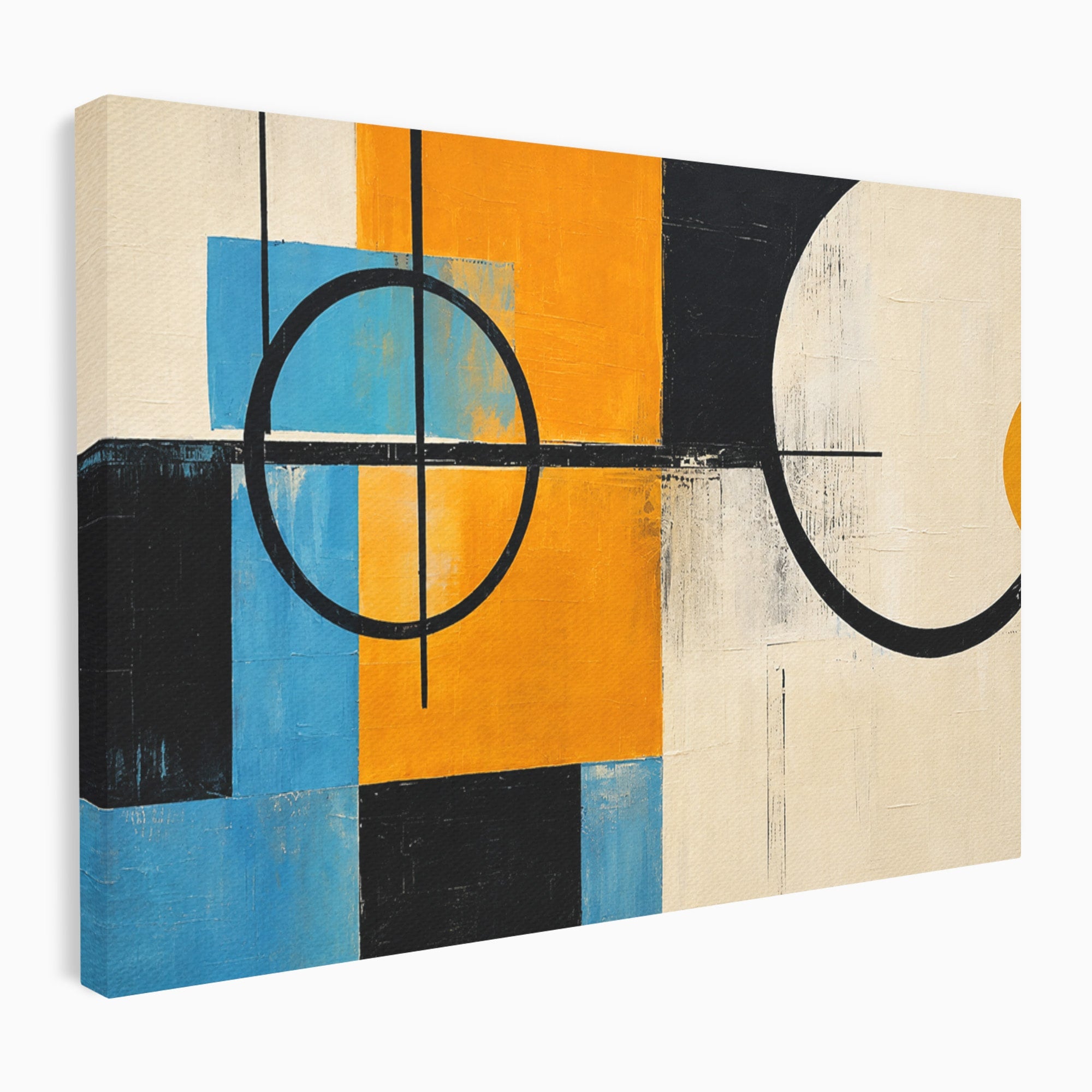 Tablou Canvas Premium LuxCanva® C1344, Abstractie Geometrica Moderna, Abstract, Geometric, Modern, Arta, Birou, Culori Vibrante