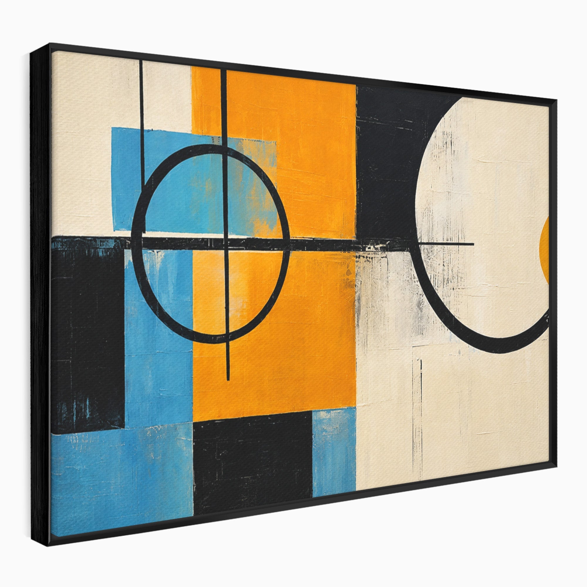Tablou Canvas Premium LuxCanva® C1344, Abstractie Geometrica Moderna, Abstract, Geometric, Modern, Arta, Birou, Culori Vibrante
