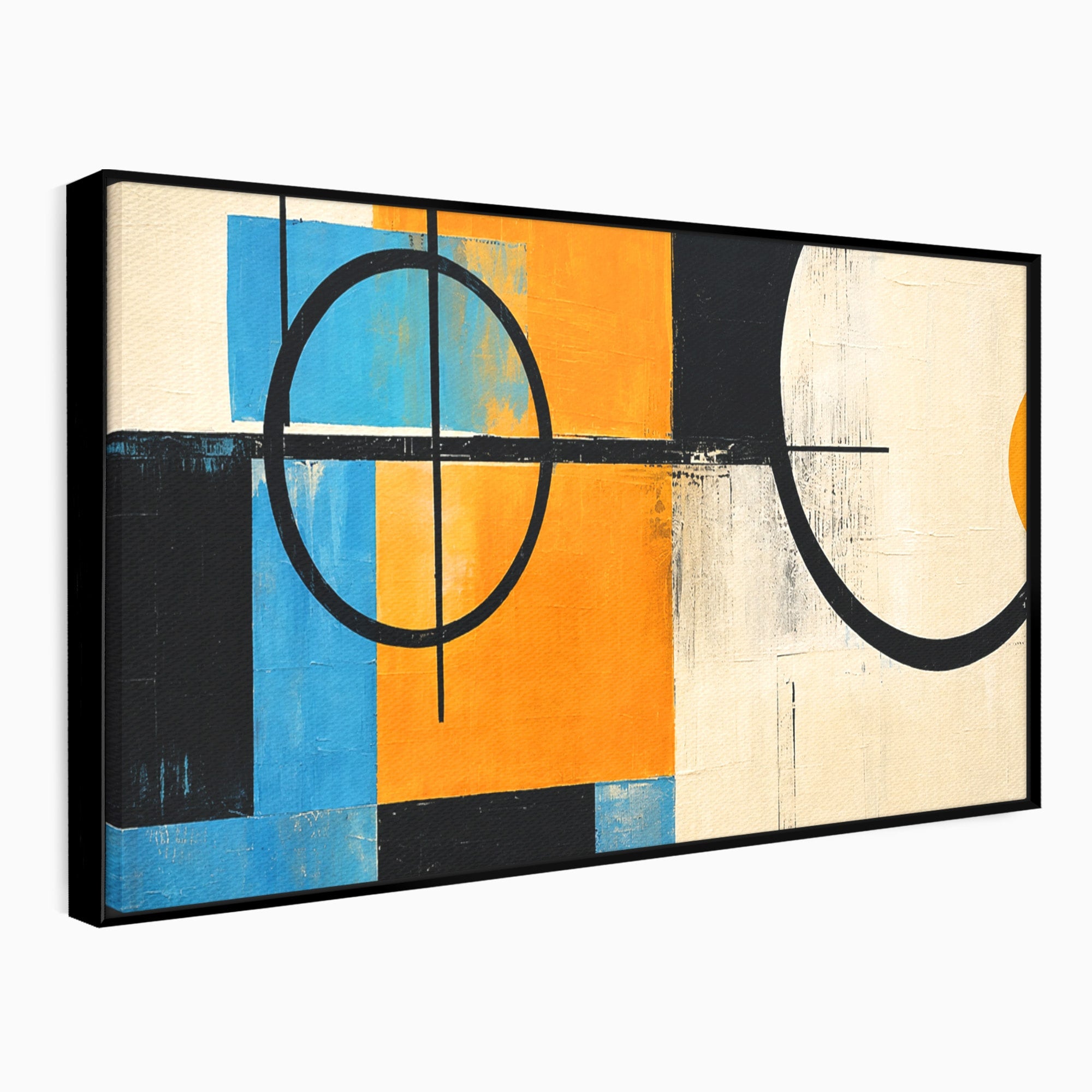 Tablou Canvas Premium LuxCanva® C1344, Abstractie Geometrica Moderna, Abstract, Geometric, Modern, Arta, Birou, Culori Vibrante