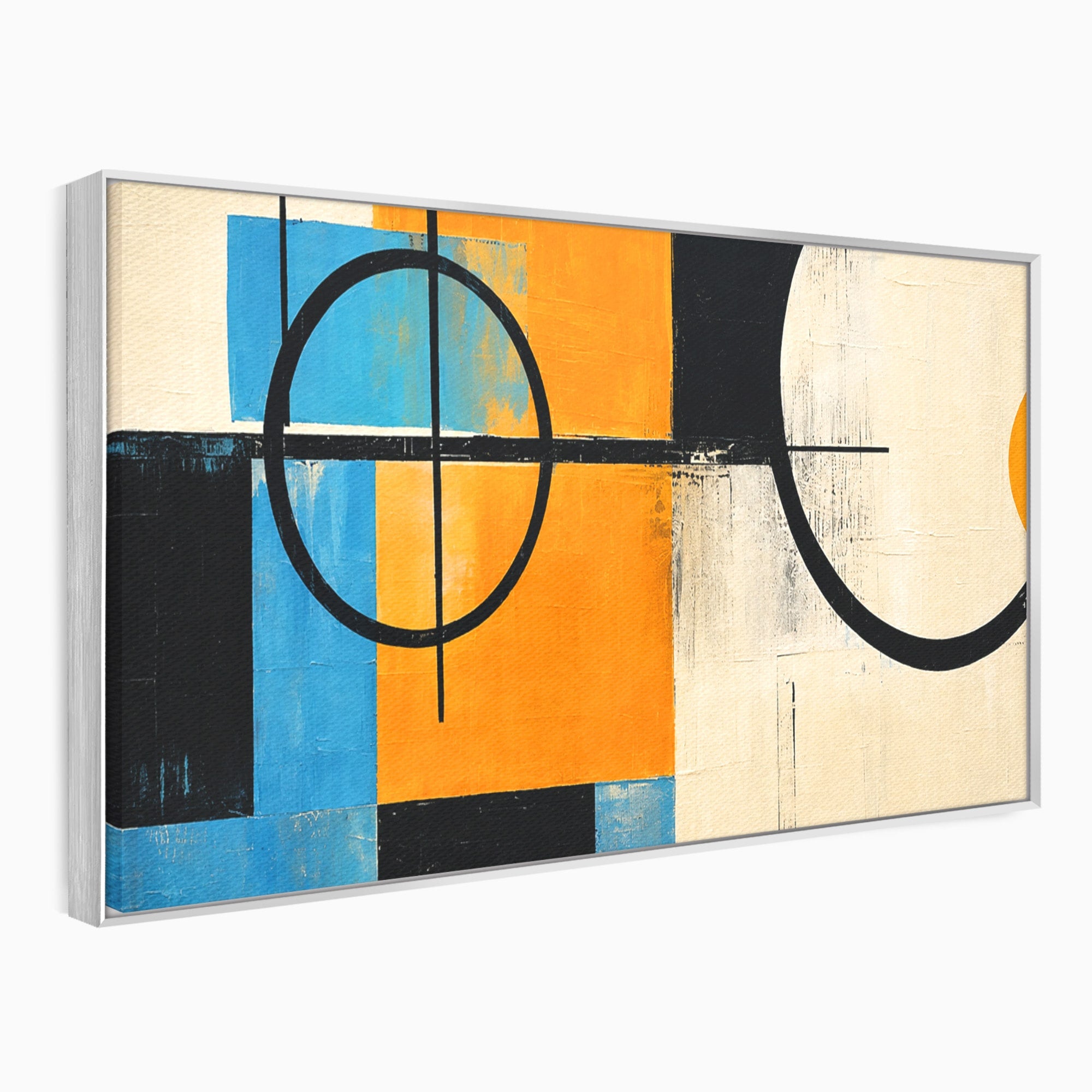 Tablou Canvas Premium LuxCanva® C1344, Abstractie Geometrica Moderna, Abstract, Geometric, Modern, Arta, Birou, Culori Vibrante