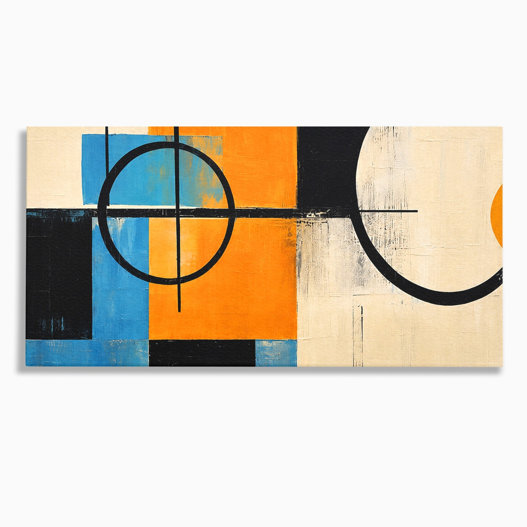 Tablou Canvas Premium LuxCanva® C1344, Abstractie Geometrica Moderna, Abstract, Geometric, Modern, Arta, Birou, Culori Vibrante
