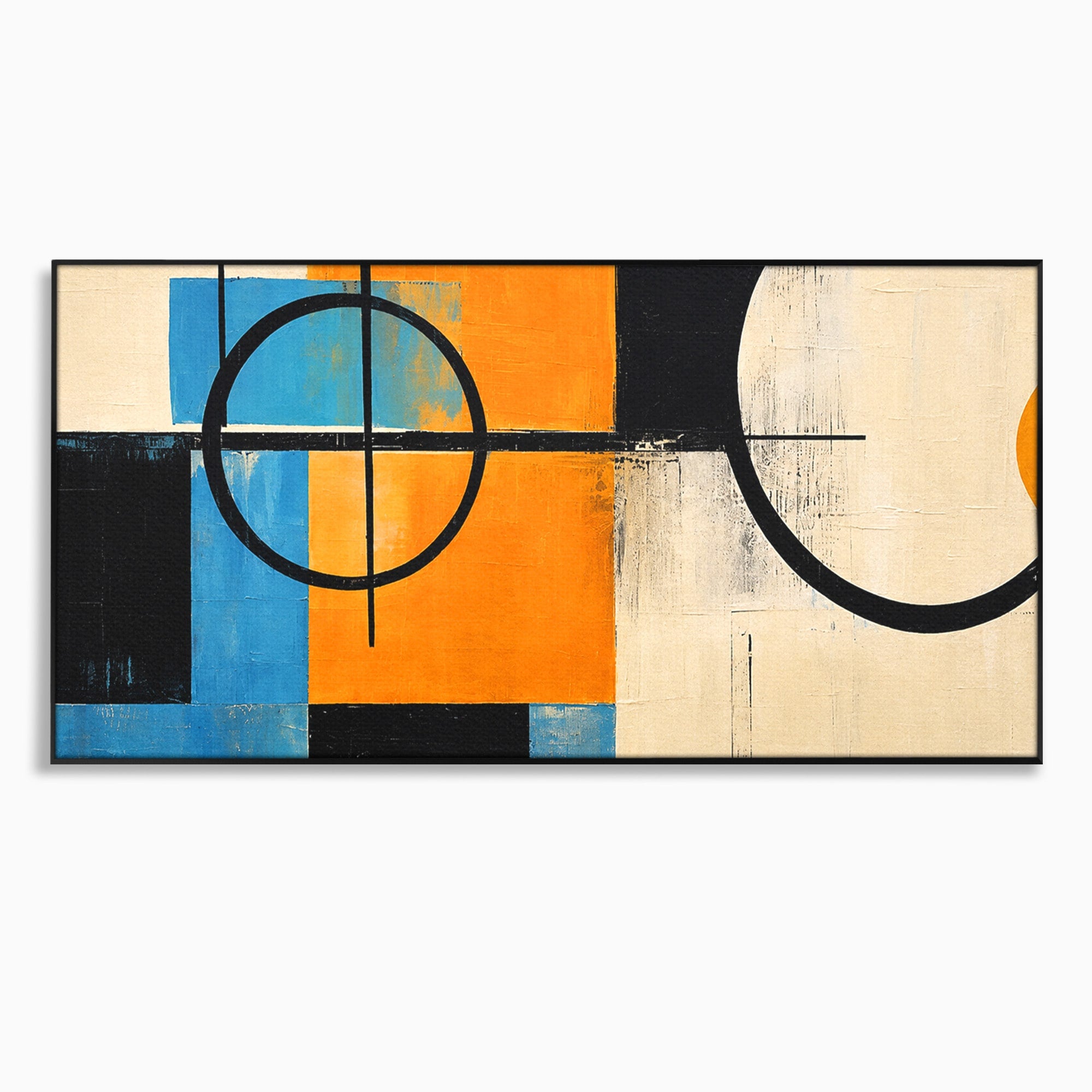 Tablou Canvas Premium LuxCanva® C1344, Abstractie Geometrica Moderna, Abstract, Geometric, Modern, Arta, Birou, Culori Vibrante