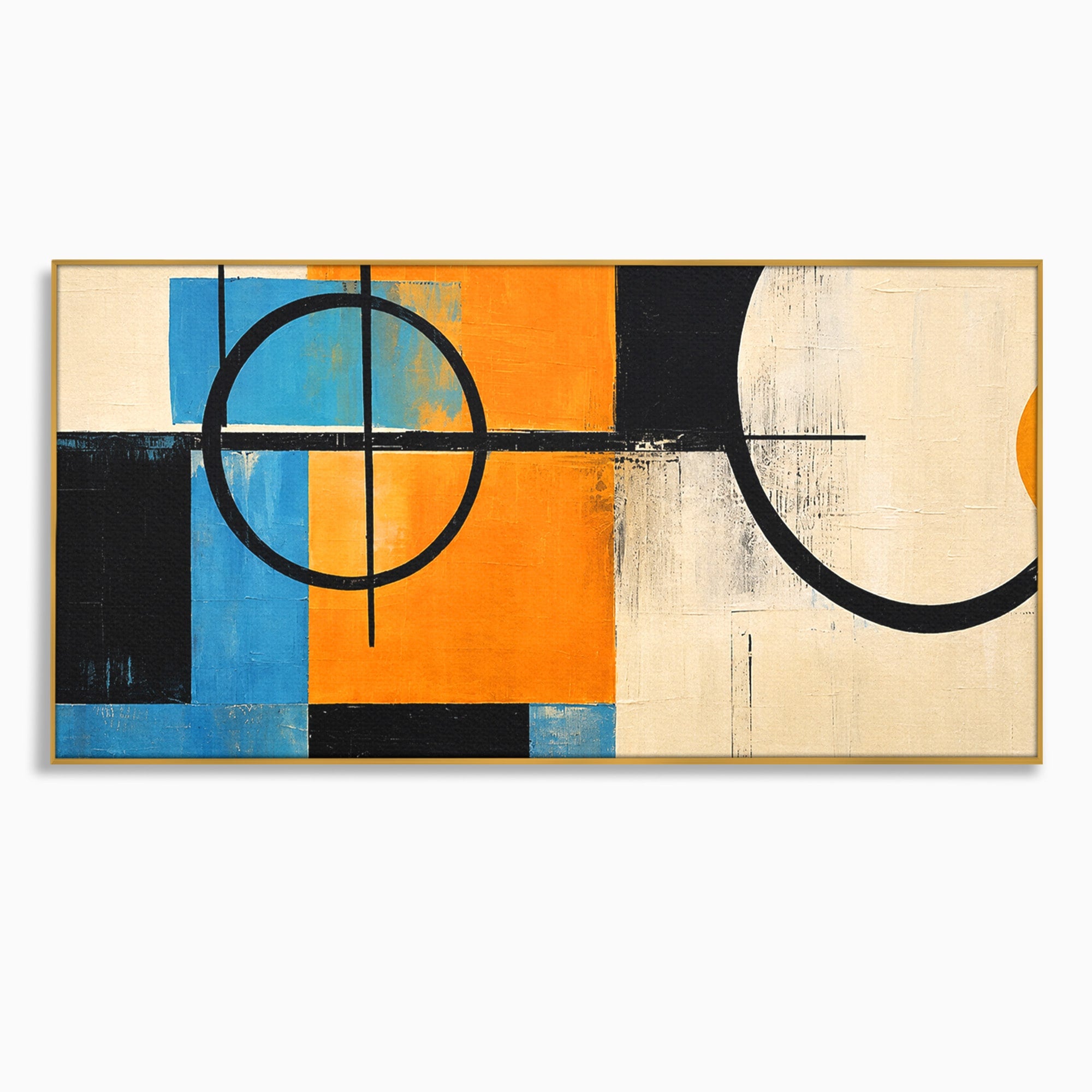 Tablou Canvas Premium LuxCanva® C1344, Abstractie Geometrica Moderna, Abstract, Geometric, Modern, Arta, Birou, Culori Vibrante