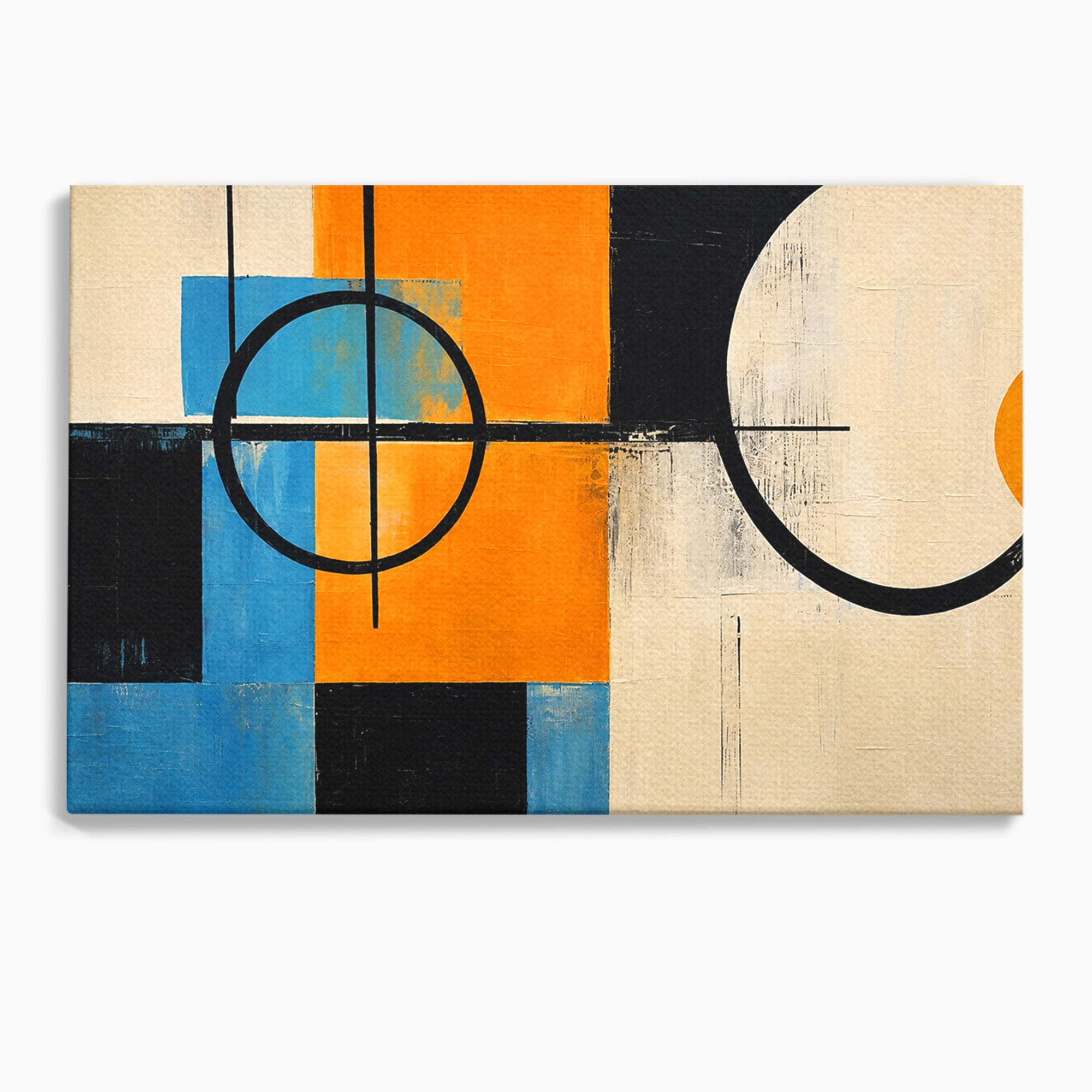 Tablou Canvas Premium LuxCanva® C1344, Abstractie Geometrica Moderna, Abstract, Geometric, Modern, Arta, Birou, Culori Vibrante