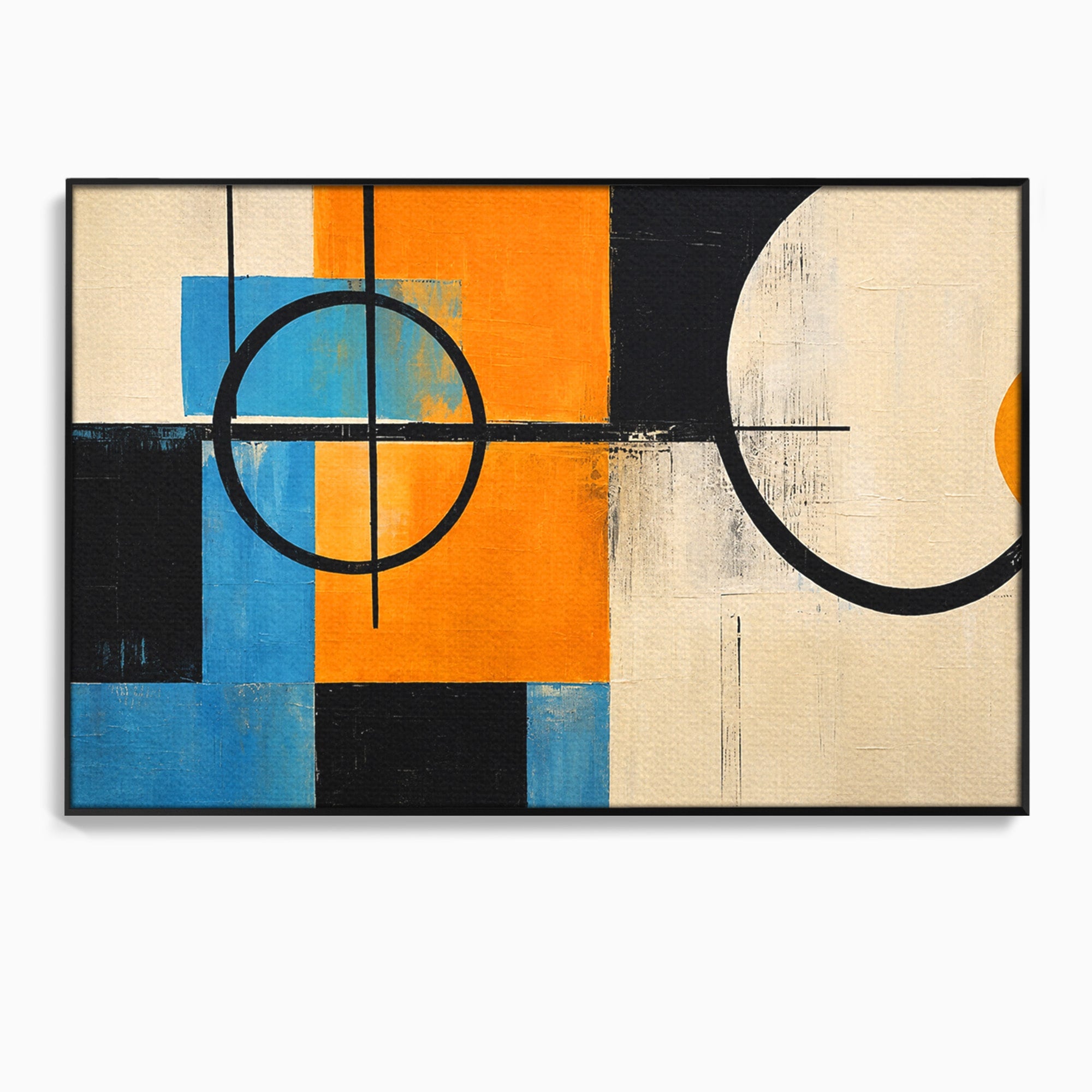 Tablou Canvas Premium LuxCanva® C1344, Abstractie Geometrica Moderna, Abstract, Geometric, Modern, Arta, Birou, Culori Vibrante