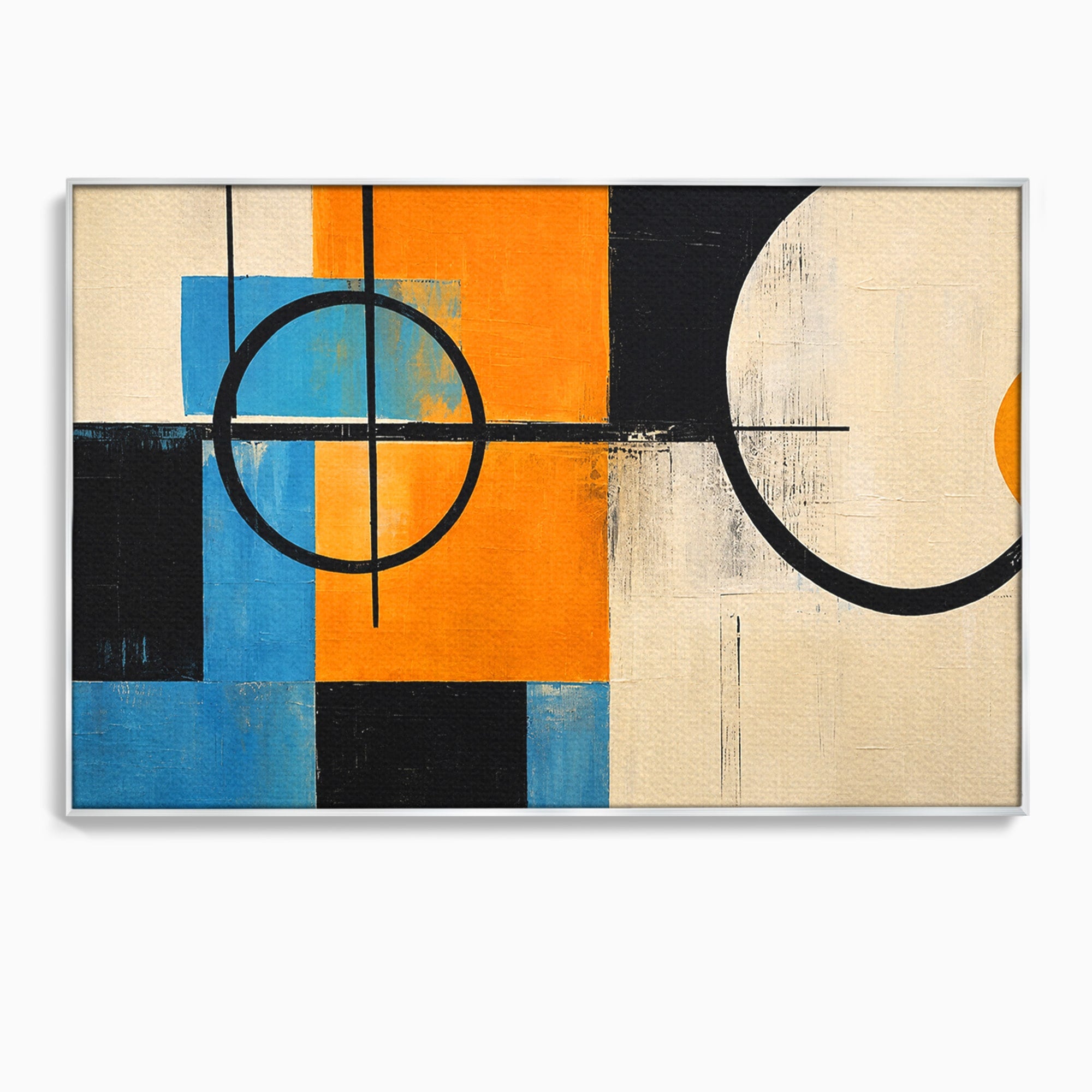 Tablou Canvas Premium LuxCanva® C1344, Abstractie Geometrica Moderna, Abstract, Geometric, Modern, Arta, Birou, Culori Vibrante