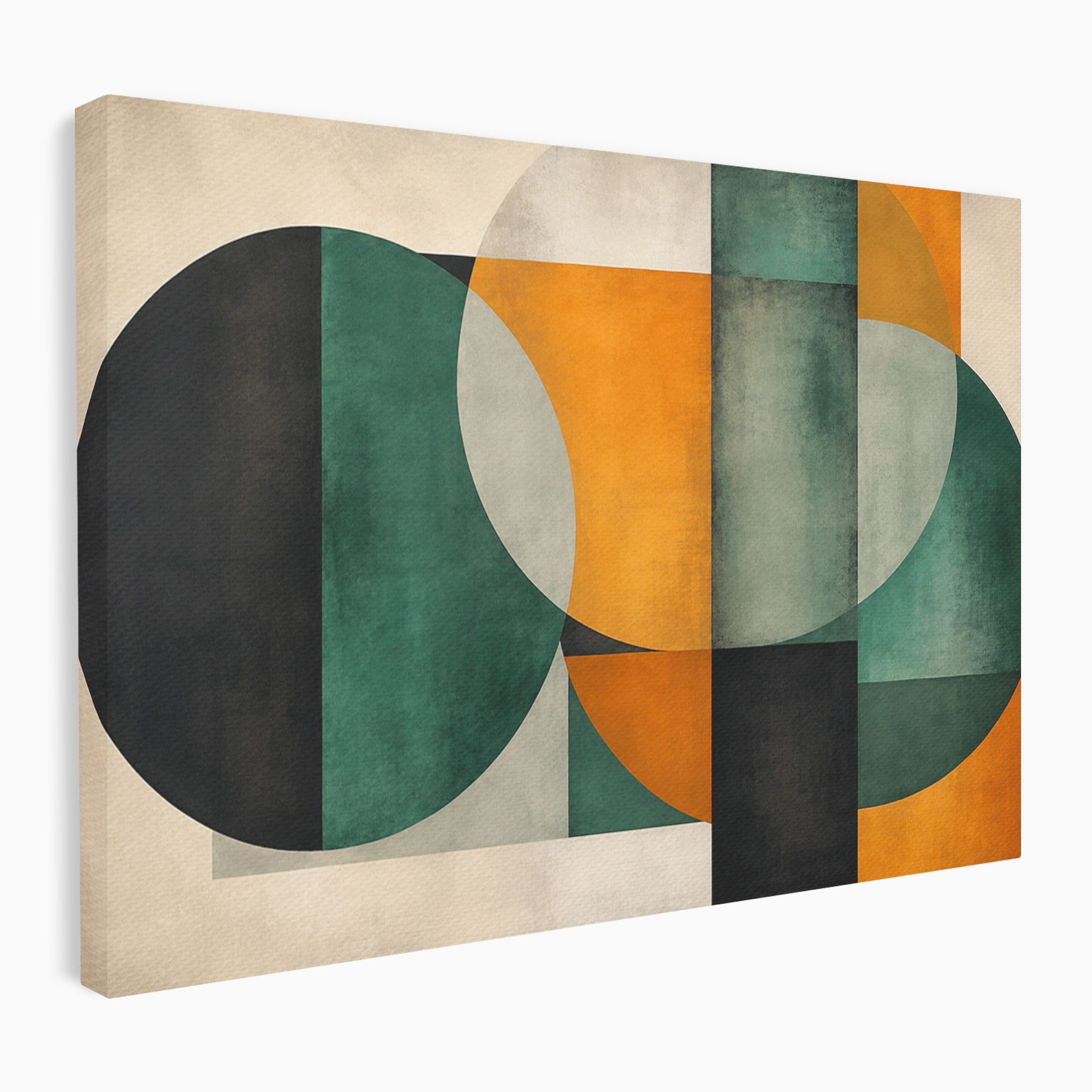 Tablou Canvas Premium LuxCanva® C1345, Forme Geometrice Abstracte, Abstract, Geometric, Modern, Arta, Birou, Culori Vibrante