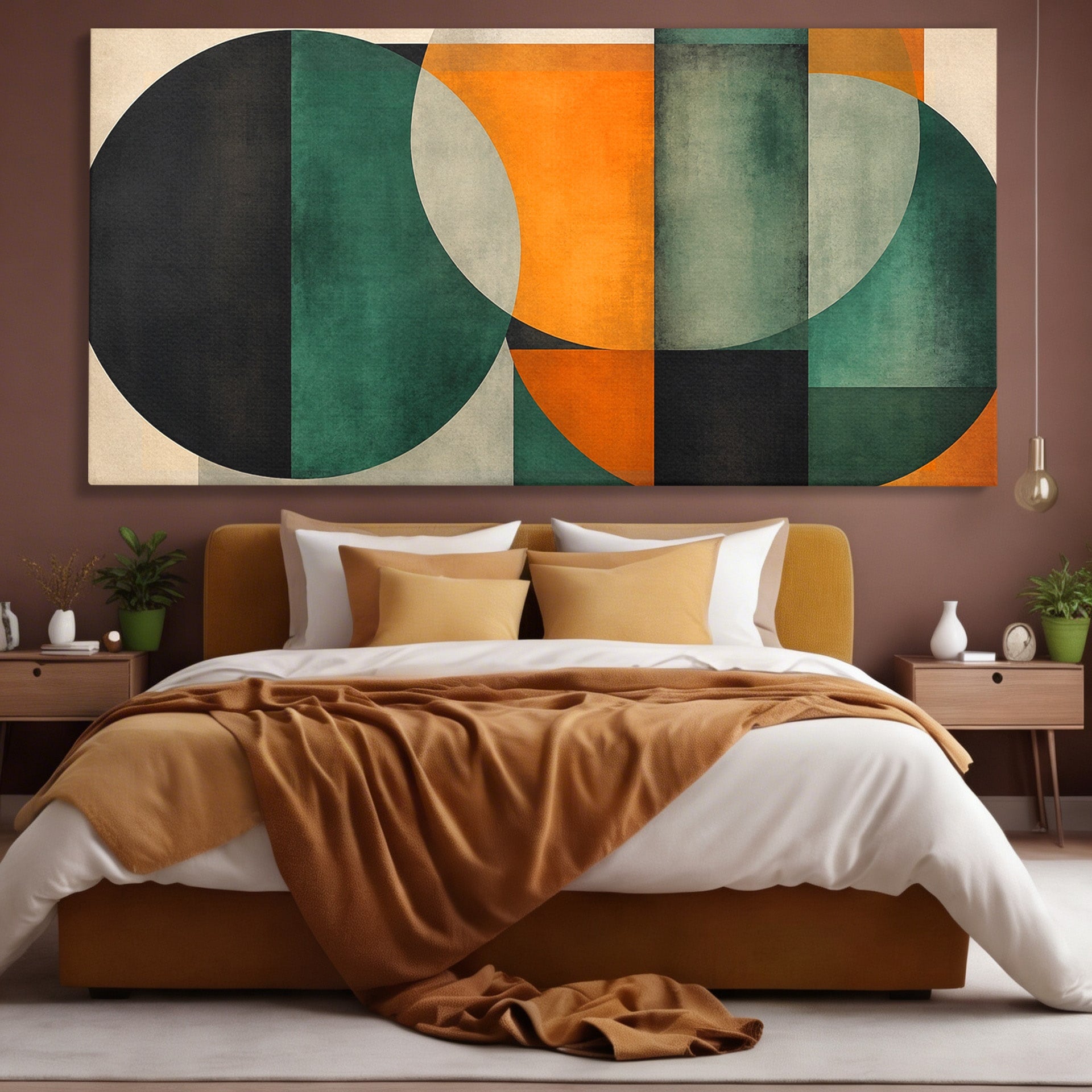 Tablou Canvas Premium LuxCanva® C1345, Forme Geometrice Abstracte, Abstract, Geometric, Modern, Arta, Birou, Culori Vibrante