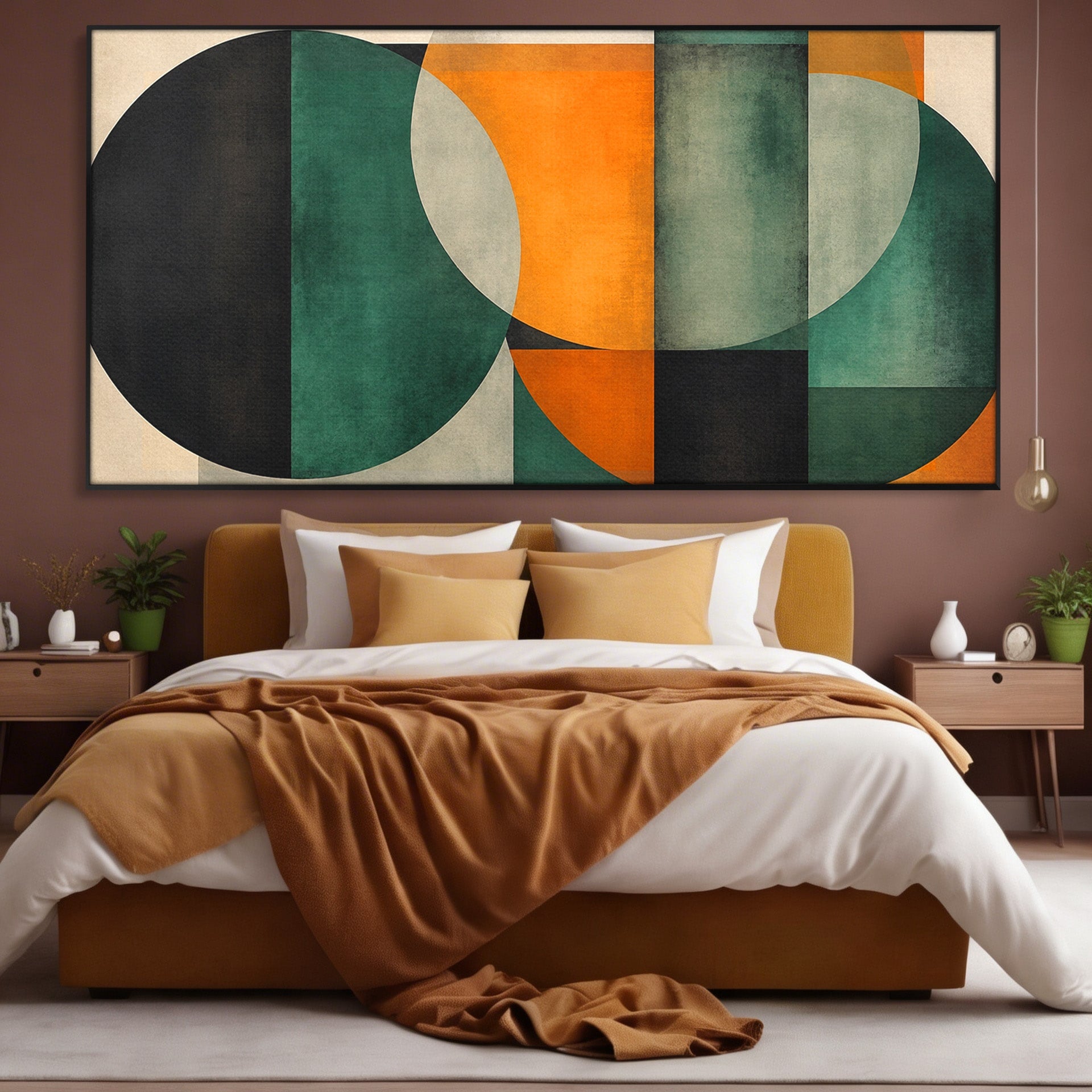 Tablou Canvas Premium LuxCanva® C1345, Forme Geometrice Abstracte, Abstract, Geometric, Modern, Arta, Birou, Culori Vibrante