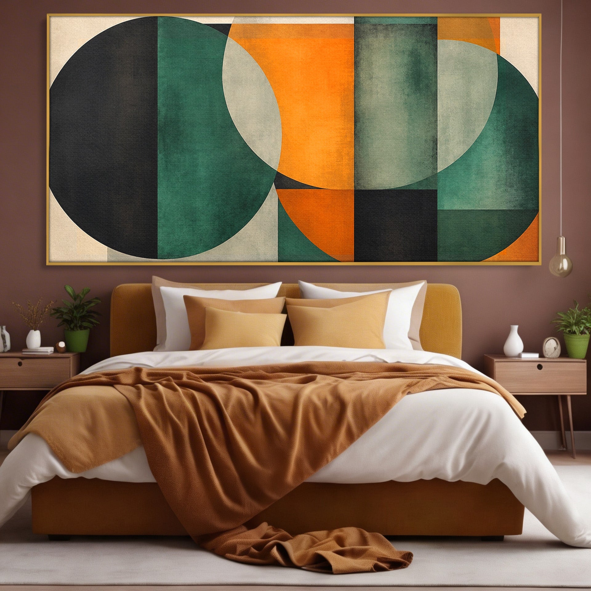 Tablou Canvas Premium LuxCanva® C1345, Forme Geometrice Abstracte, Abstract, Geometric, Modern, Arta, Birou, Culori Vibrante