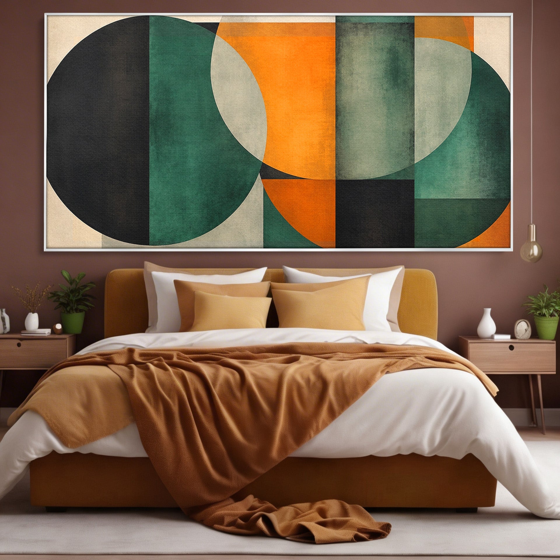 Tablou Canvas Premium LuxCanva® C1345, Forme Geometrice Abstracte, Abstract, Geometric, Modern, Arta, Birou, Culori Vibrante