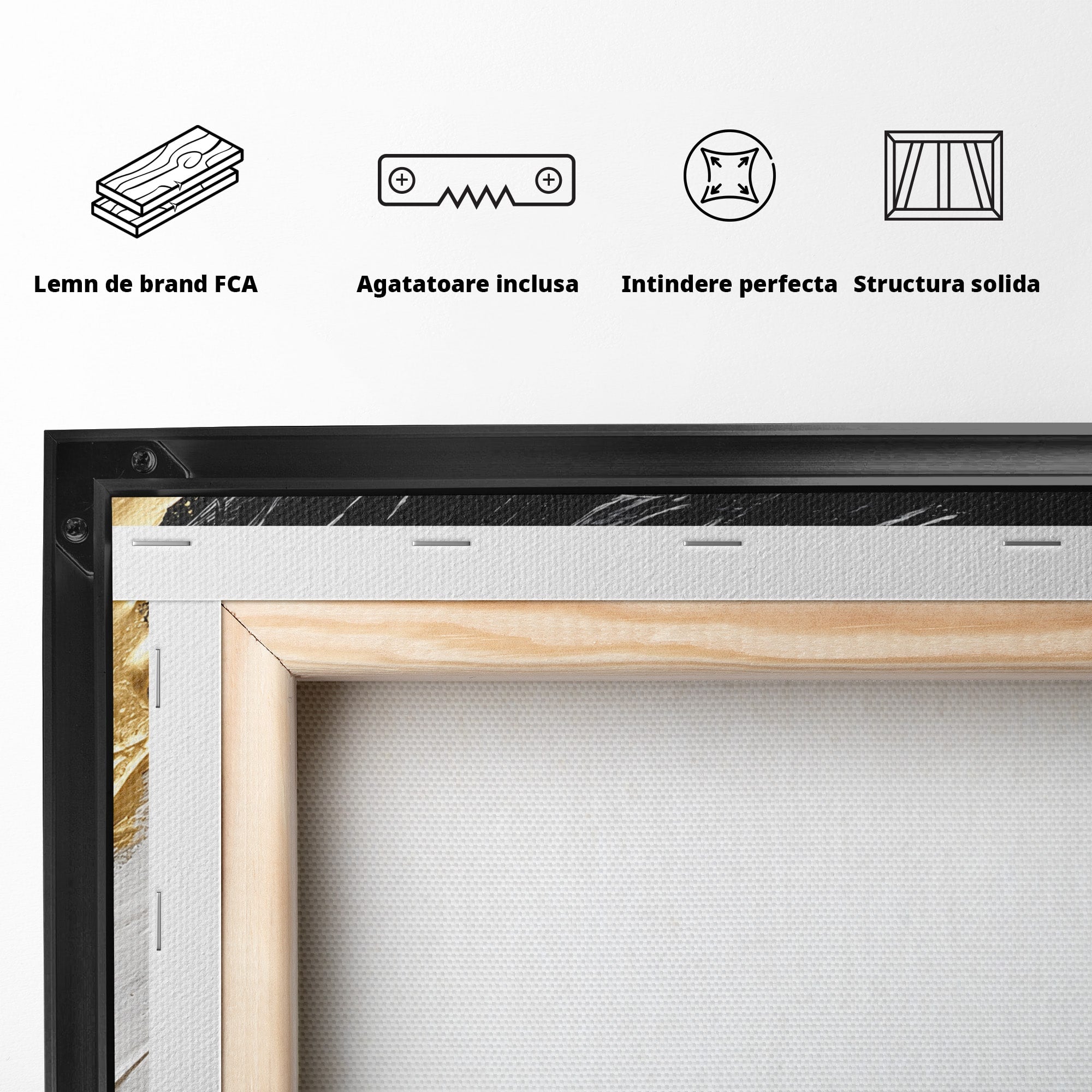 Tablou Canvas Premium LuxCanva® C1346, Valuri Abstractioniste, Abstractie, Textura, Modern, Eleganta, Living, Birou, Culori Vibrante
