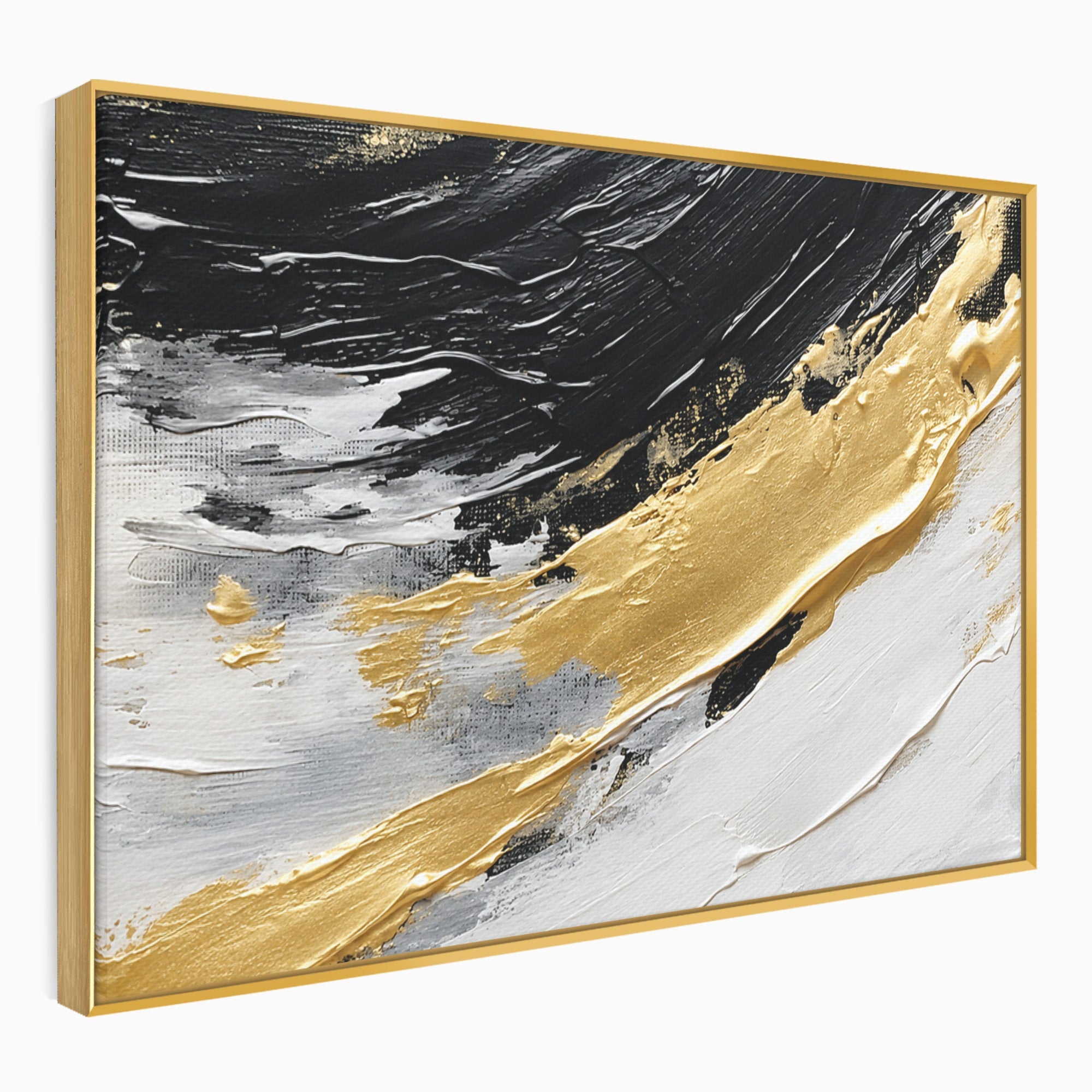 Tablou Canvas Premium LuxCanva® C1346, Valuri Abstractioniste, Abstractie, Textura, Modern, Eleganta, Living, Birou, Culori Vibrante
