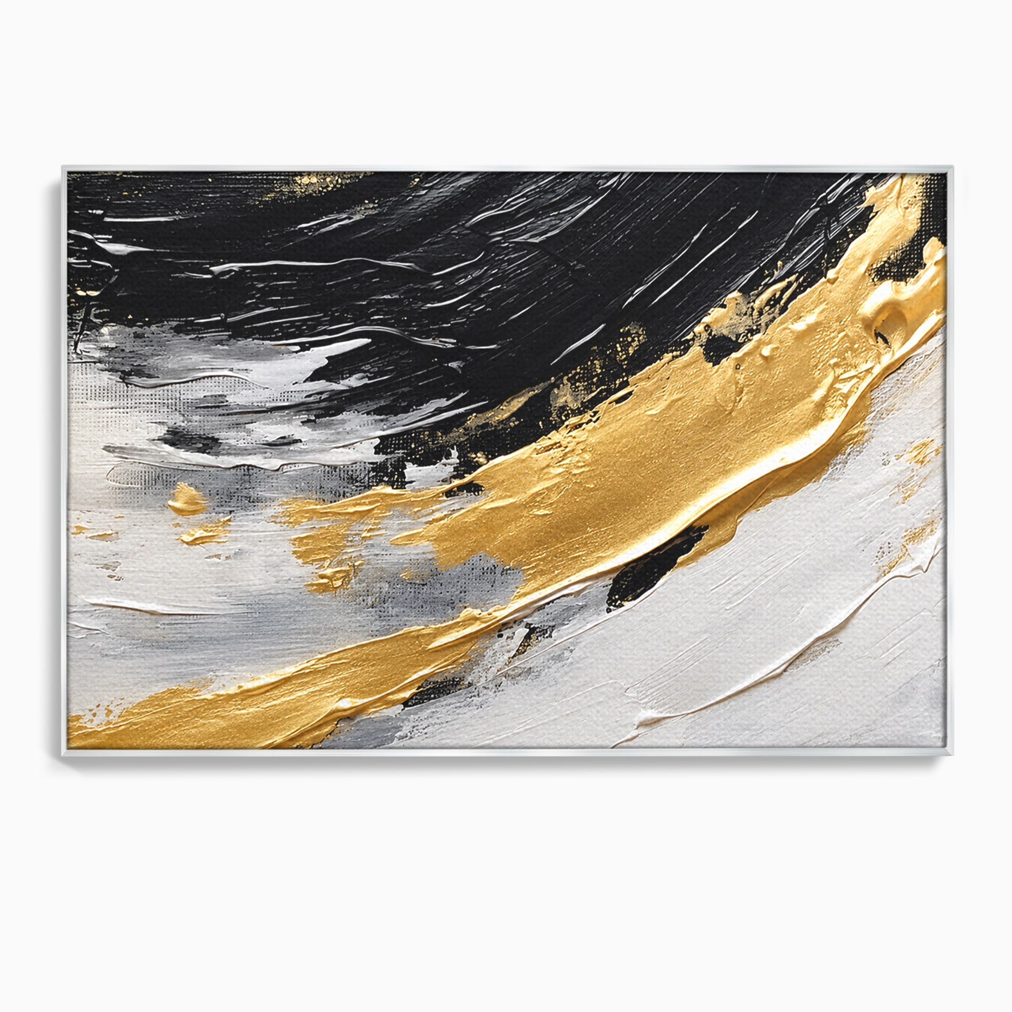 Tablou Canvas Premium LuxCanva® C1346, Valuri Abstractioniste, Abstractie, Textura, Modern, Eleganta, Living, Birou, Culori Vibrante