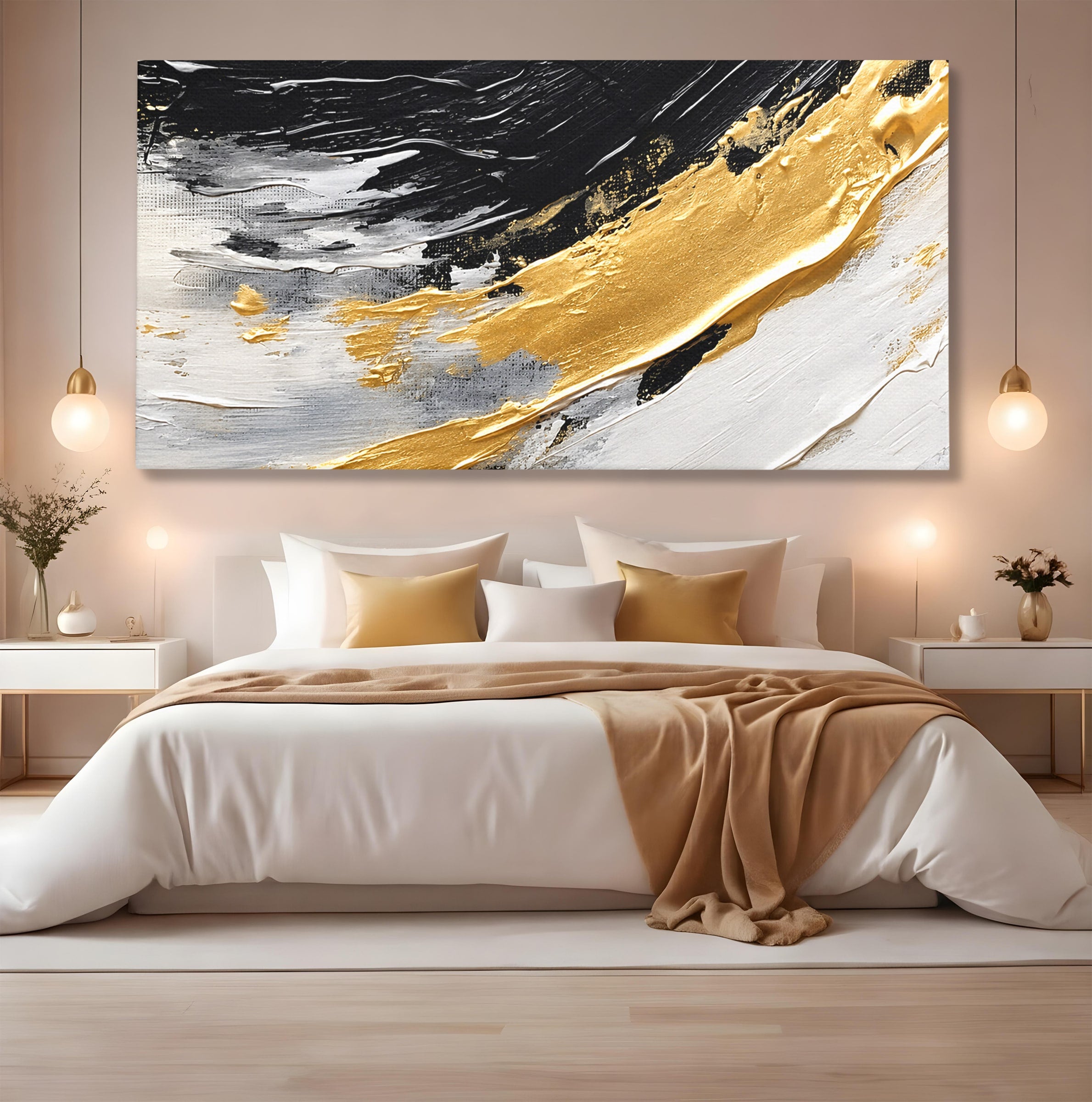 Tablou Canvas Premium LuxCanva® C1346, Valuri Abstractioniste, Abstractie, Textura, Modern, Eleganta, Living, Birou, Culori Vibrante