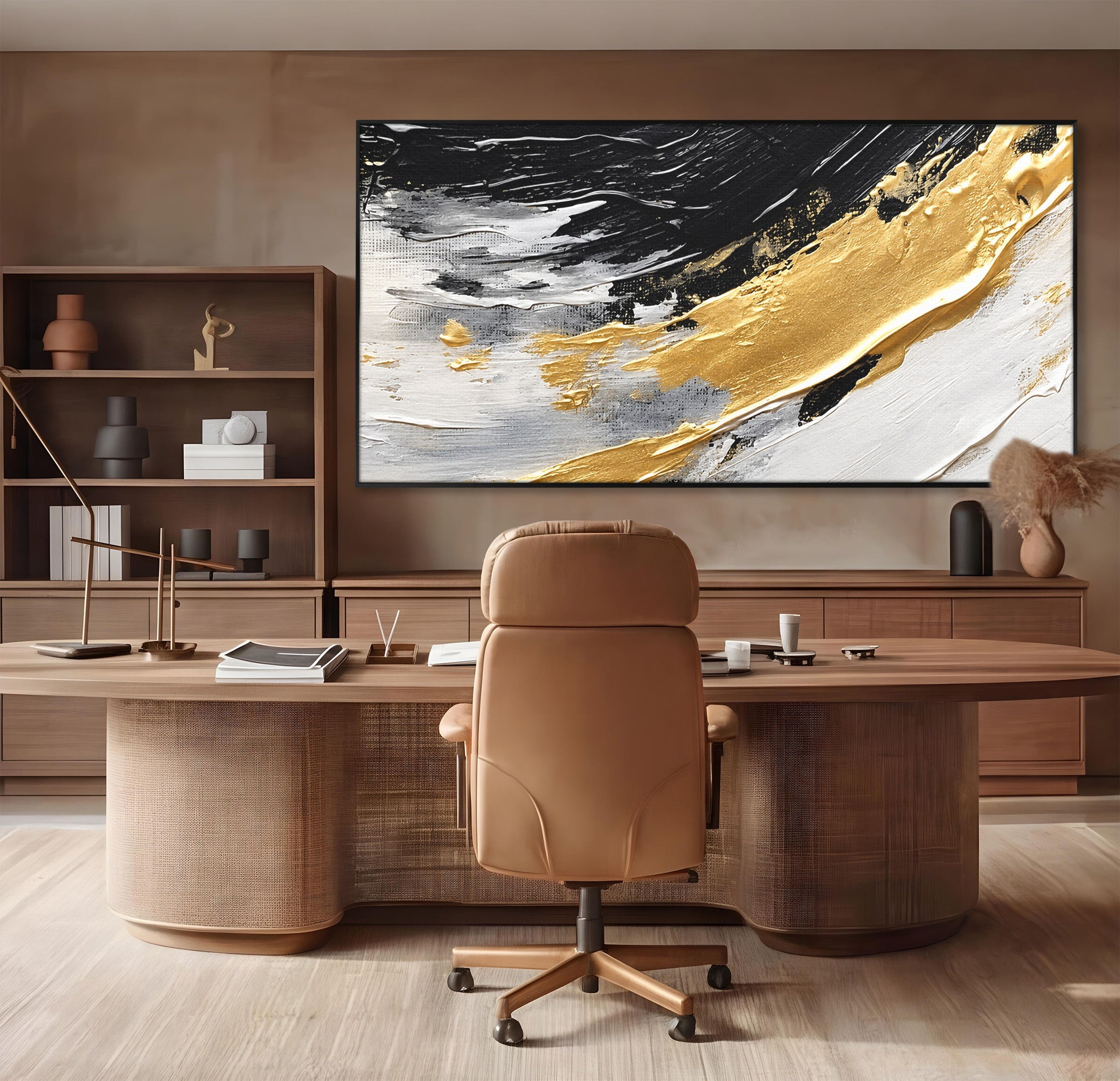 Tablou Canvas Premium LuxCanva® C1346, Valuri Abstractioniste, Abstractie, Textura, Modern, Eleganta, Living, Birou, Culori Vibrante