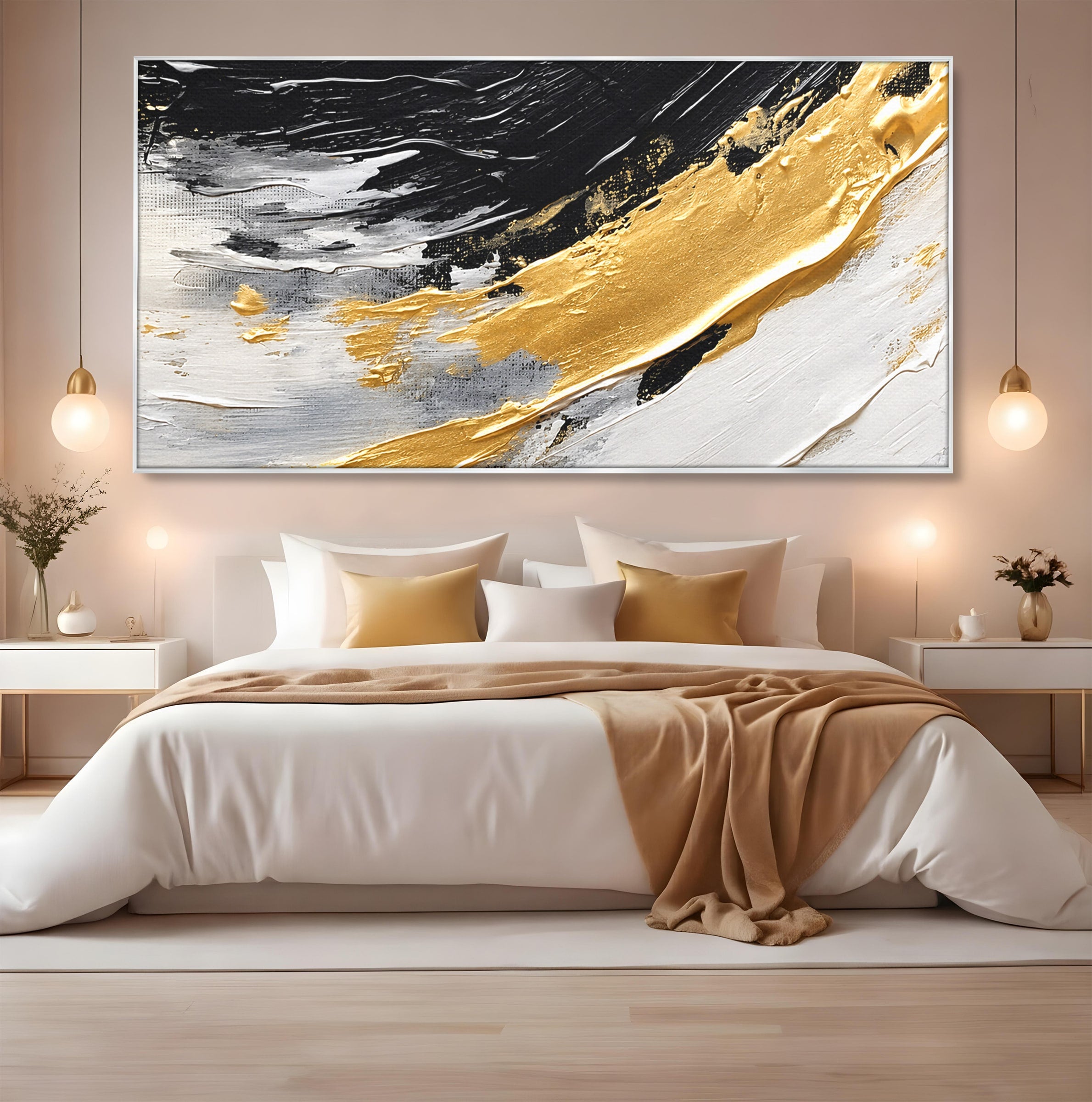 Tablou Canvas Premium LuxCanva® C1346, Valuri Abstractioniste, Abstractie, Textura, Modern, Eleganta, Living, Birou, Culori Vibrante