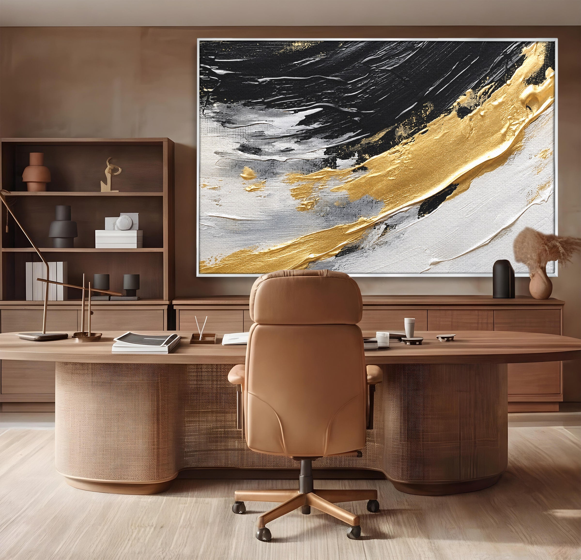 Tablou Canvas Premium LuxCanva® C1346, Valuri Abstractioniste, Abstractie, Textura, Modern, Eleganta, Living, Birou, Culori Vibrante