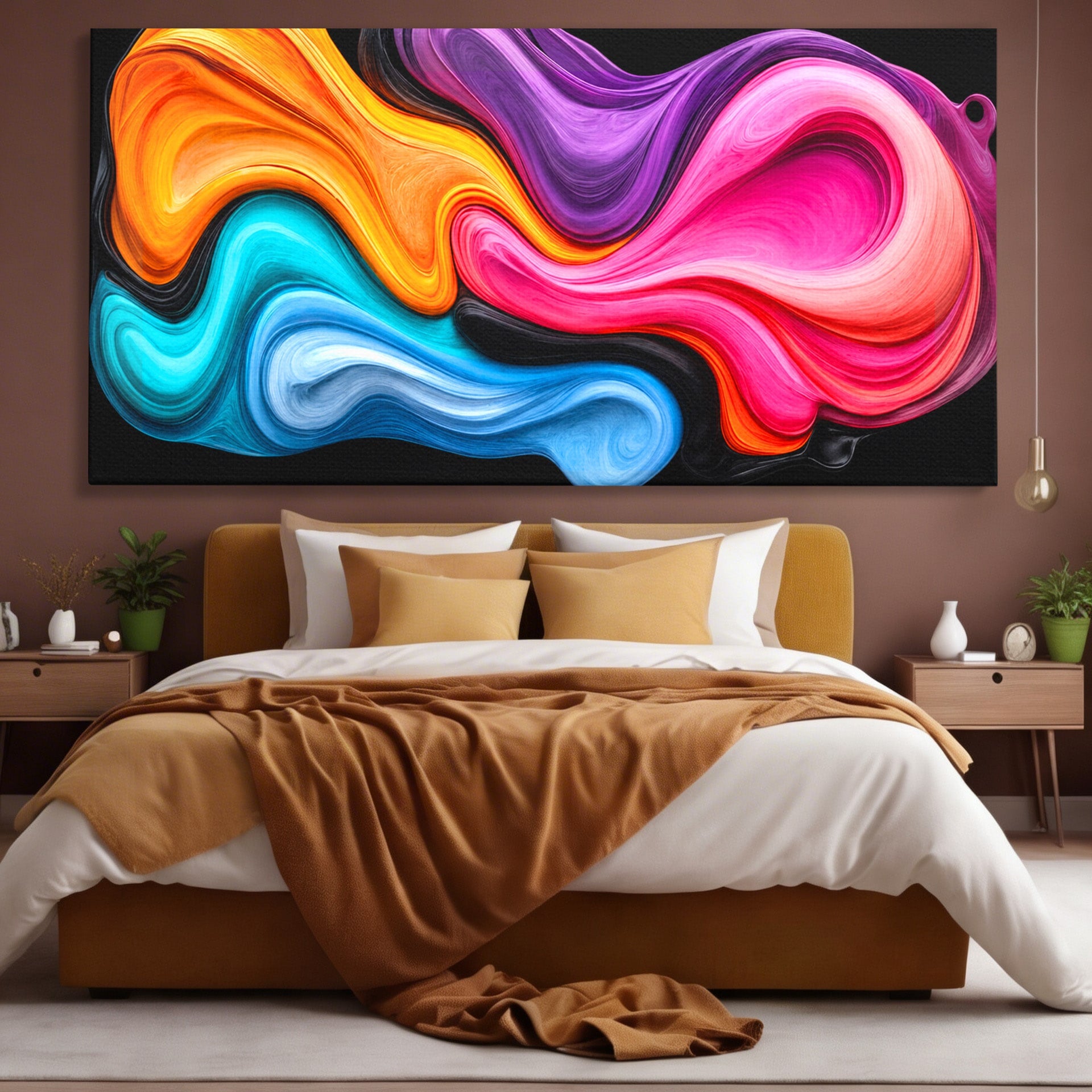Tablou Canvas Premium LuxCanva® C1348, Vortexul Culorilor, Abstract, Culori, Vibrante, Arta, Living, Culori Vibrante