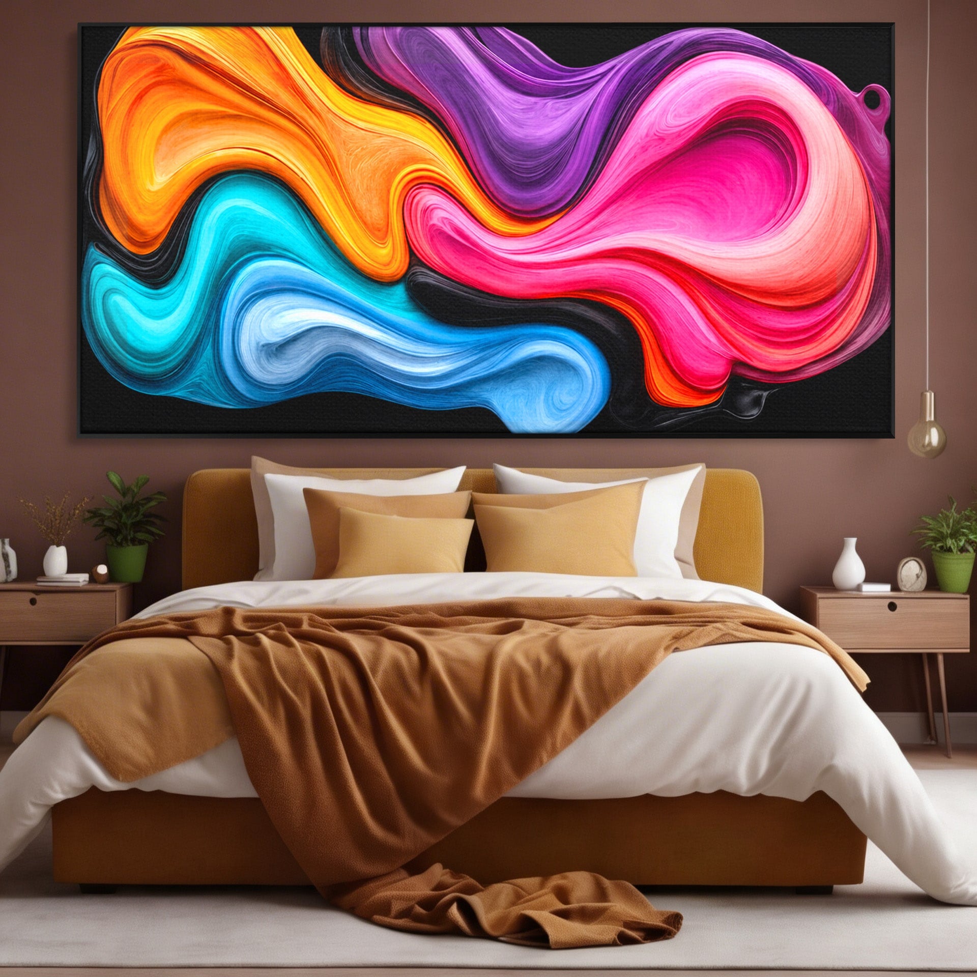 Tablou Canvas Premium LuxCanva® C1348, Vortexul Culorilor, Abstract, Culori, Vibrante, Arta, Living, Culori Vibrante