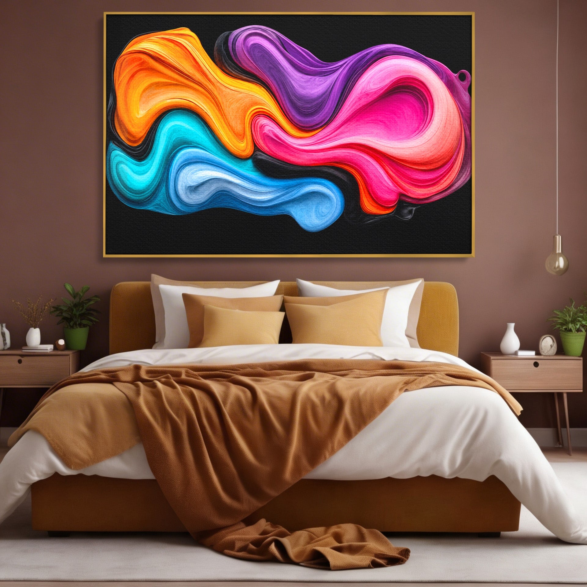 Tablou Canvas Premium LuxCanva® C1348, Vortexul Culorilor, Abstract, Culori, Vibrante, Arta, Living, Culori Vibrante