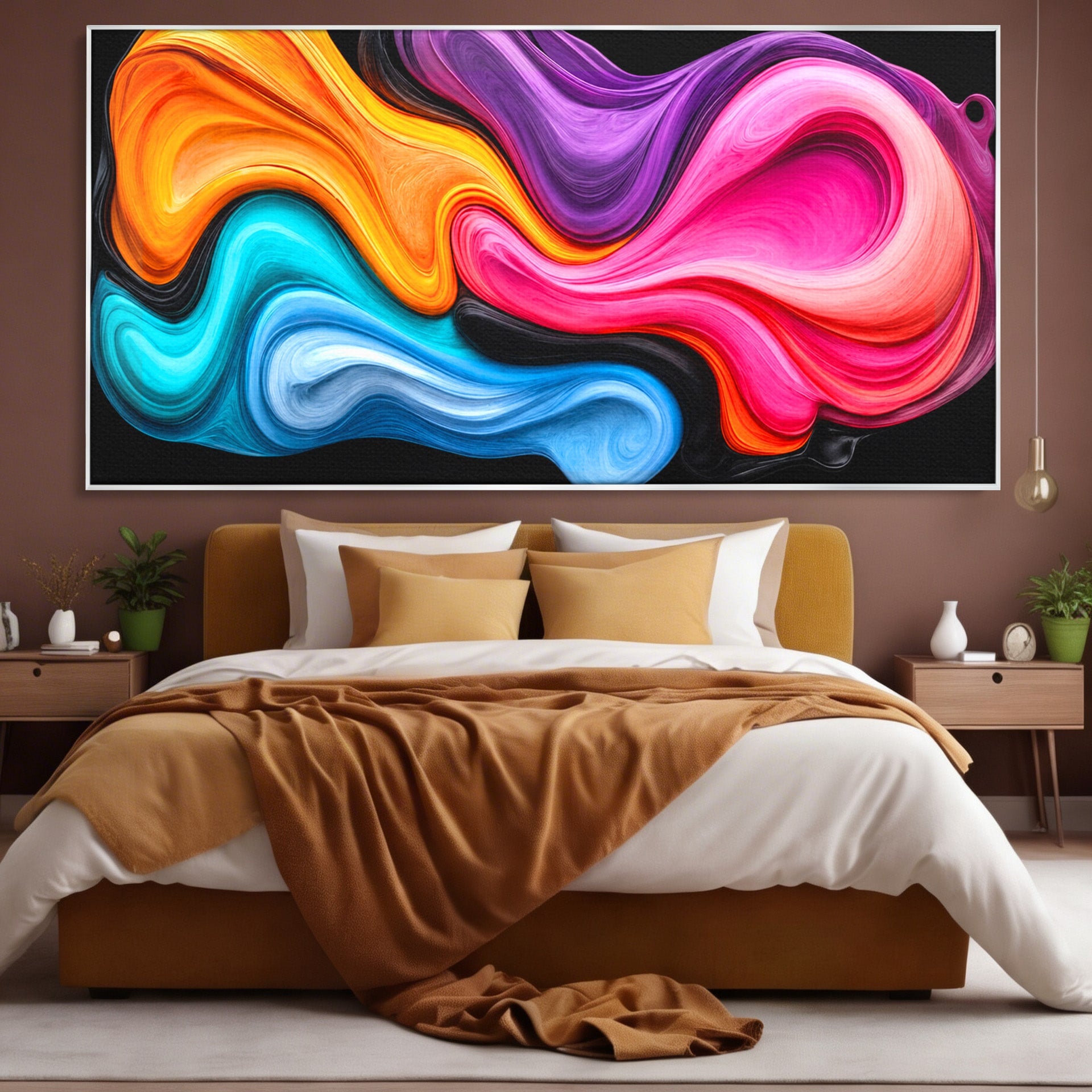 Tablou Canvas Premium LuxCanva® C1348, Vortexul Culorilor, Abstract, Culori, Vibrante, Arta, Living, Culori Vibrante